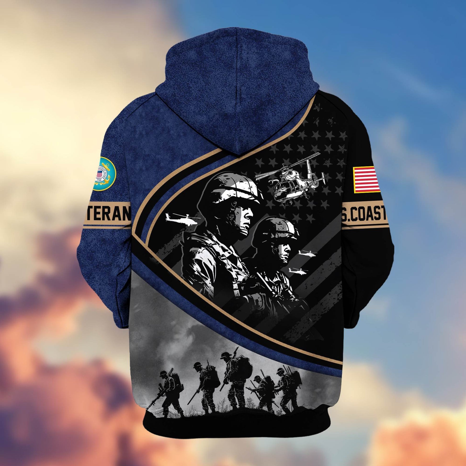 Premium Honoring All Who Served US Veterans Zip Hoodie APHN051112, Gifts For US Veterans