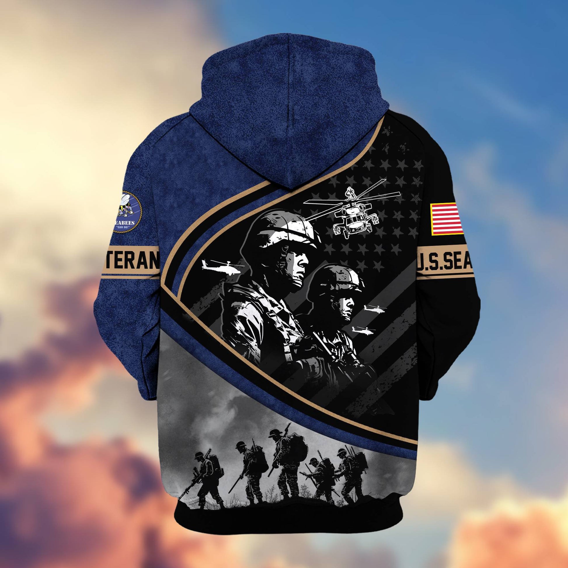 Premium Honoring All Who Served US Veterans Zip Hoodie APHN051112, Gifts For US Veterans