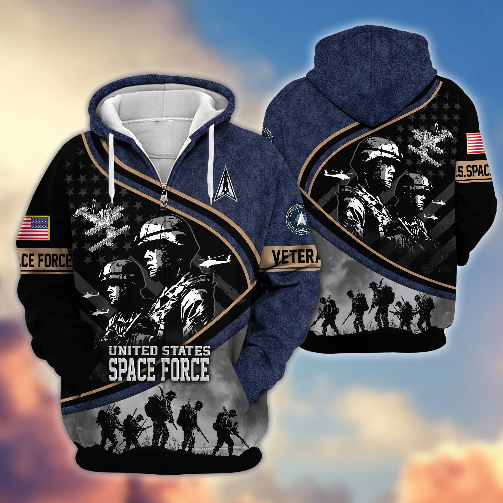 Premium Honoring All Who Served US Veterans Zip Hoodie APHN051112, Gifts For US Veterans