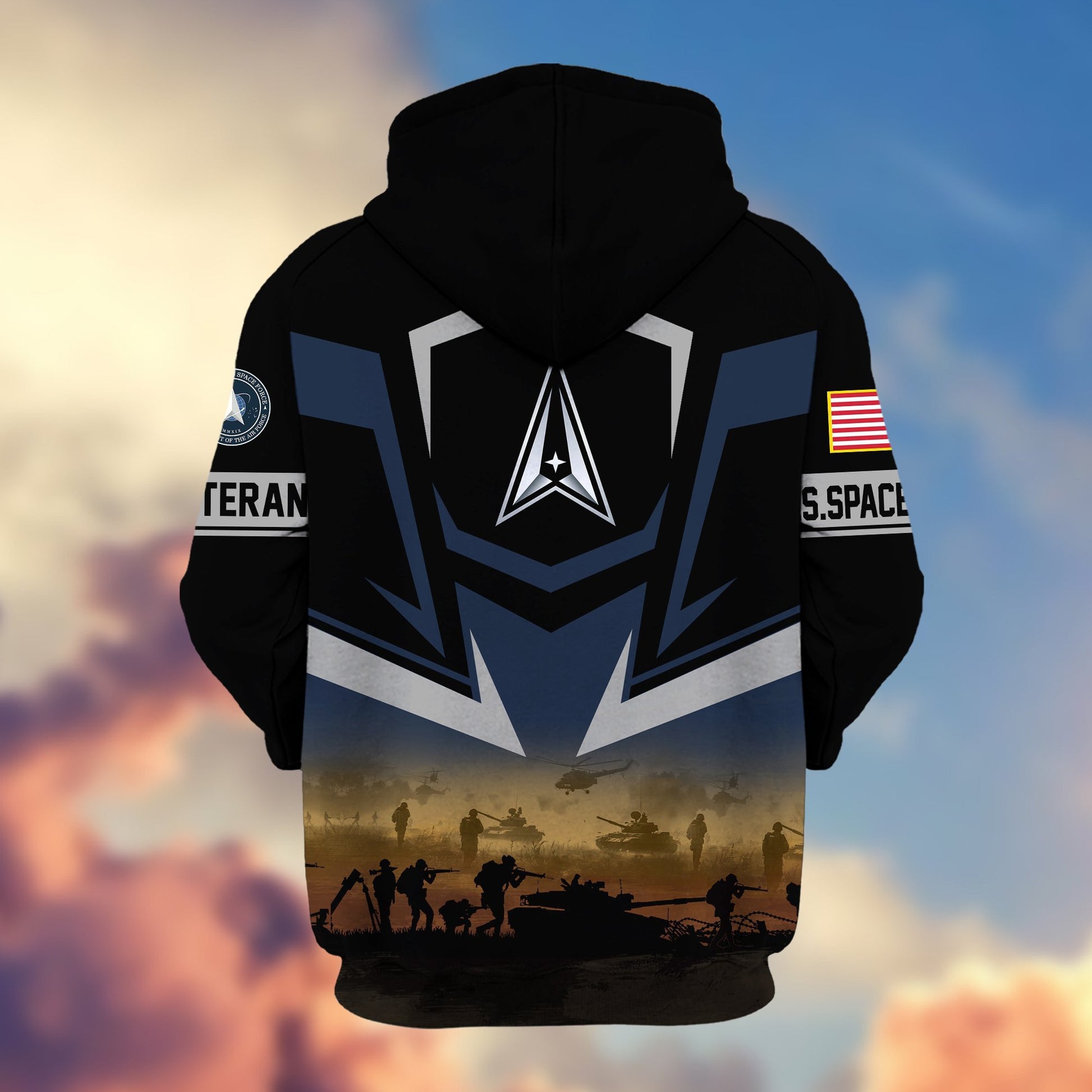 Premium Proudly Served US Veterans Zip Hoodie APHN071112, Gifts For US Veterans