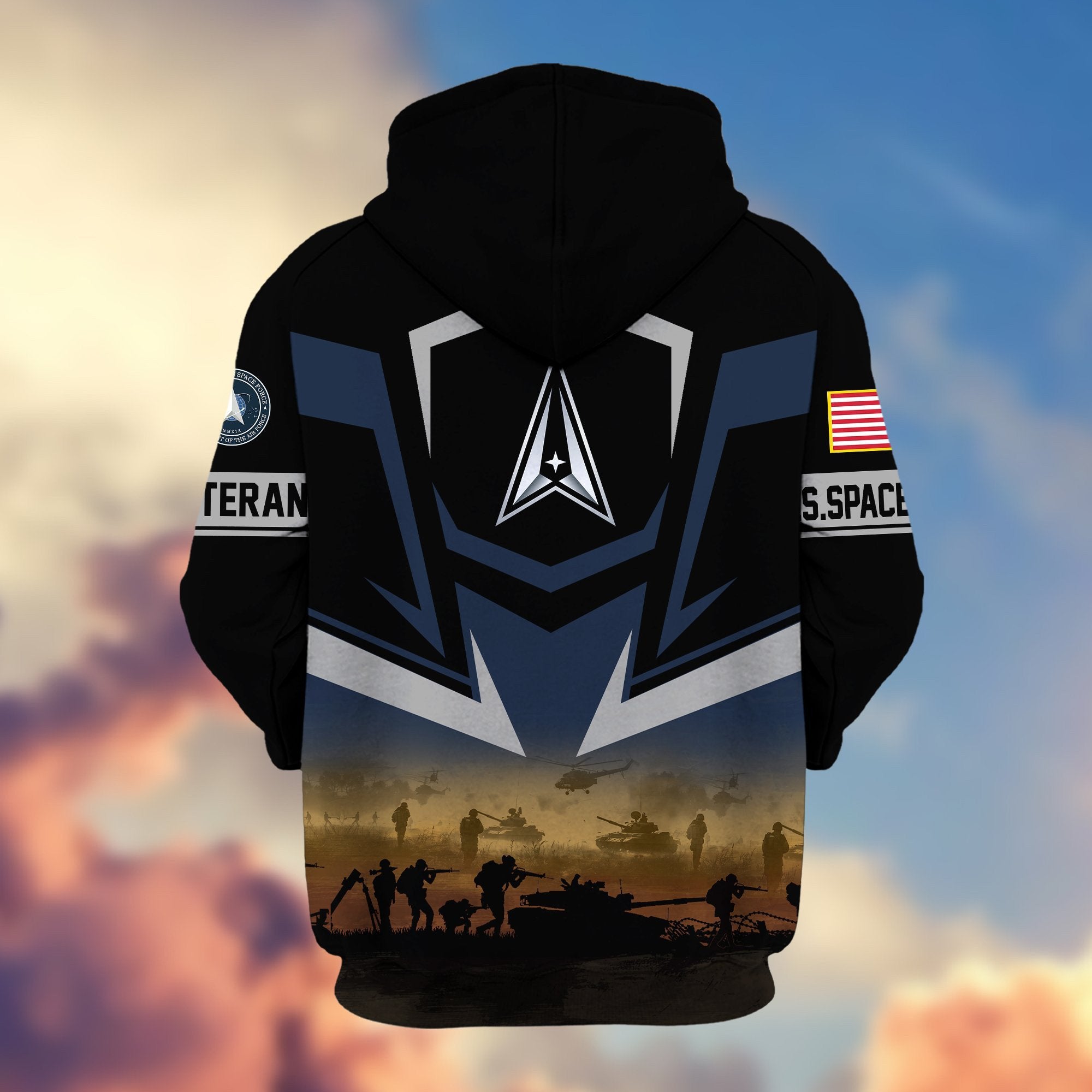 Premium Proudly Served US Veterans Zip Hoodie APHN071112, Gifts For US Veterans