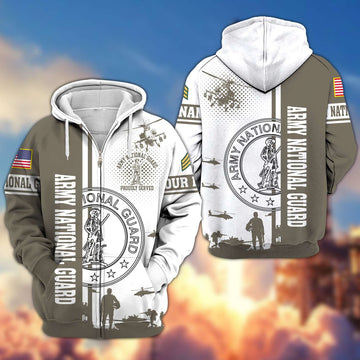 Premium Custom Army National Guard Veteran Zip Hoodie VPVC607008, Gifts For Army National Guard Veteran