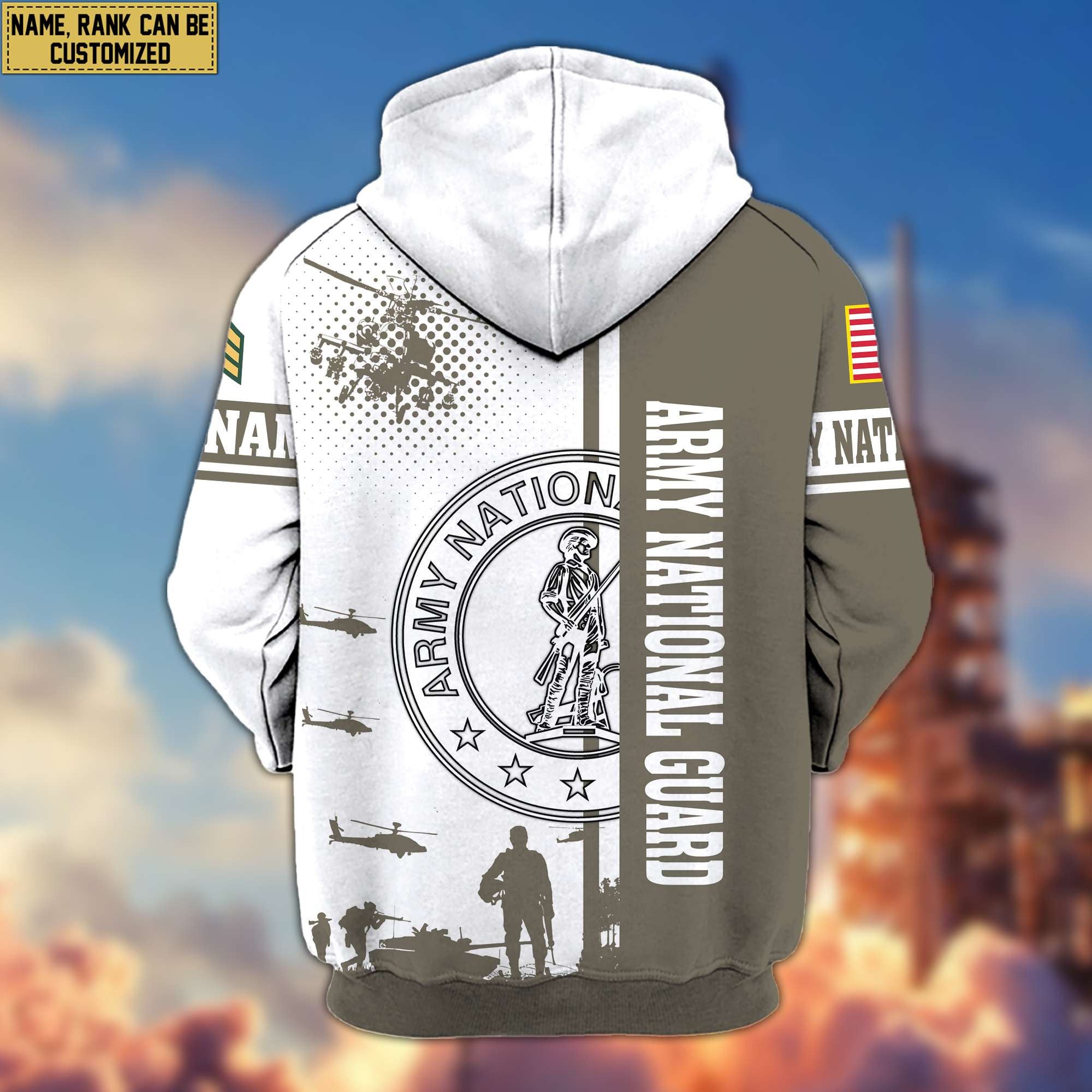 Premium Custom Army National Guard Veteran Zip Hoodie VPVC607008, Gifts For Army National Guard Veteran