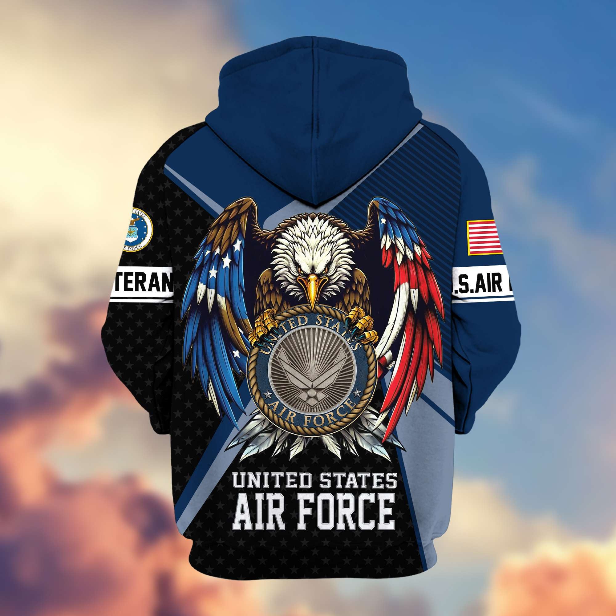 Premium US Veterans Zip Hoodie APHN081112, Gifts For US Veterans
