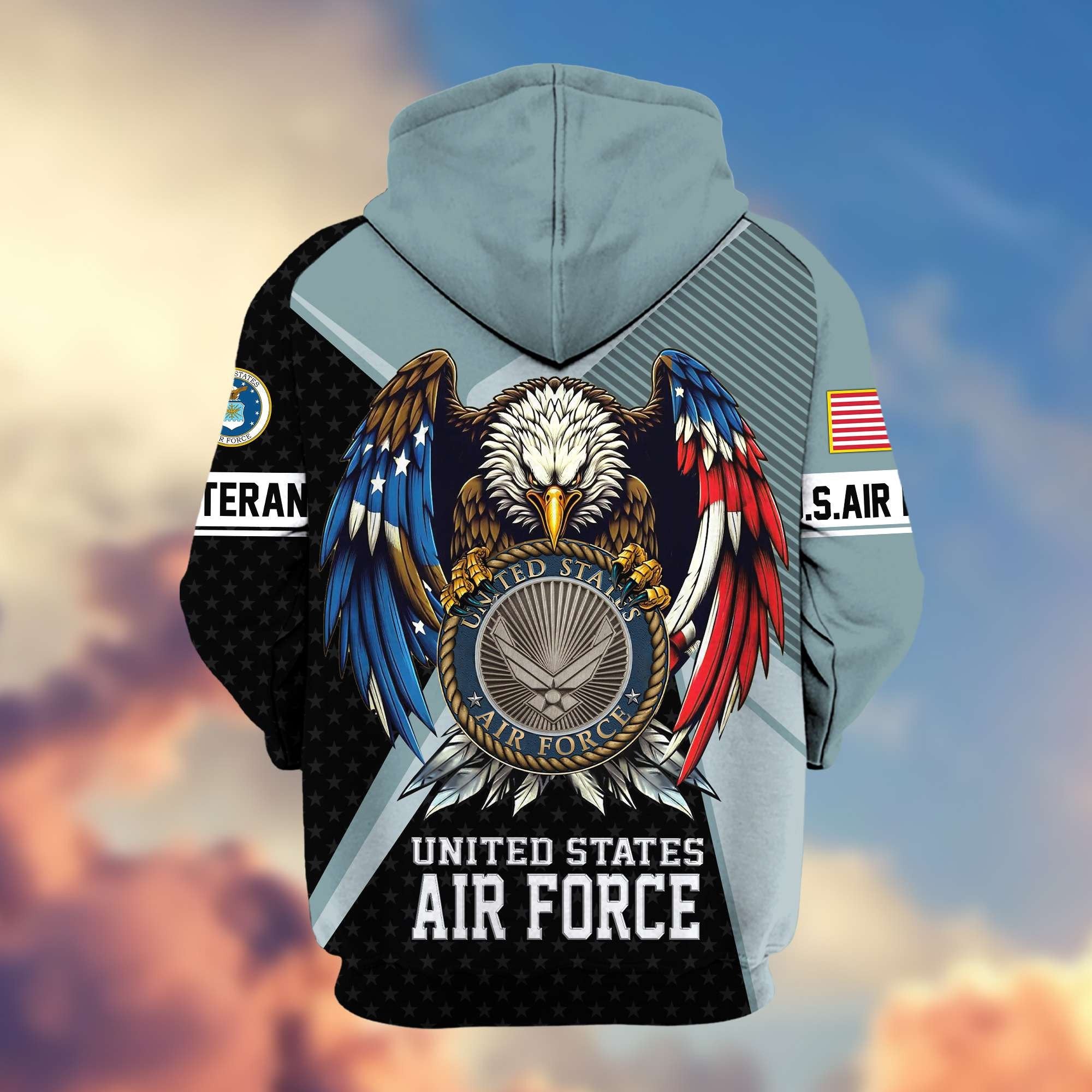 Premium US Veterans Zip Hoodie APHN081112, Gifts For US Veterans