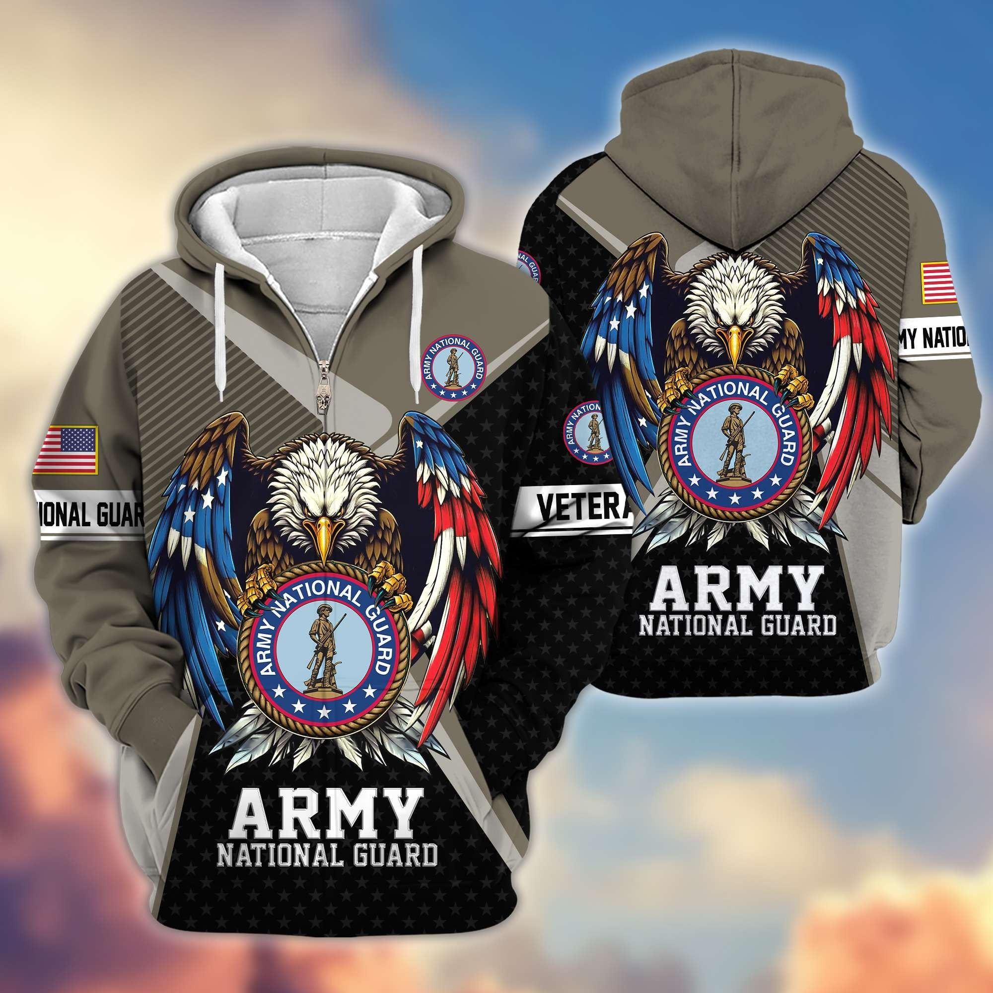 Premium US Veterans Zip Hoodie APHN081112, Gifts For US Veterans