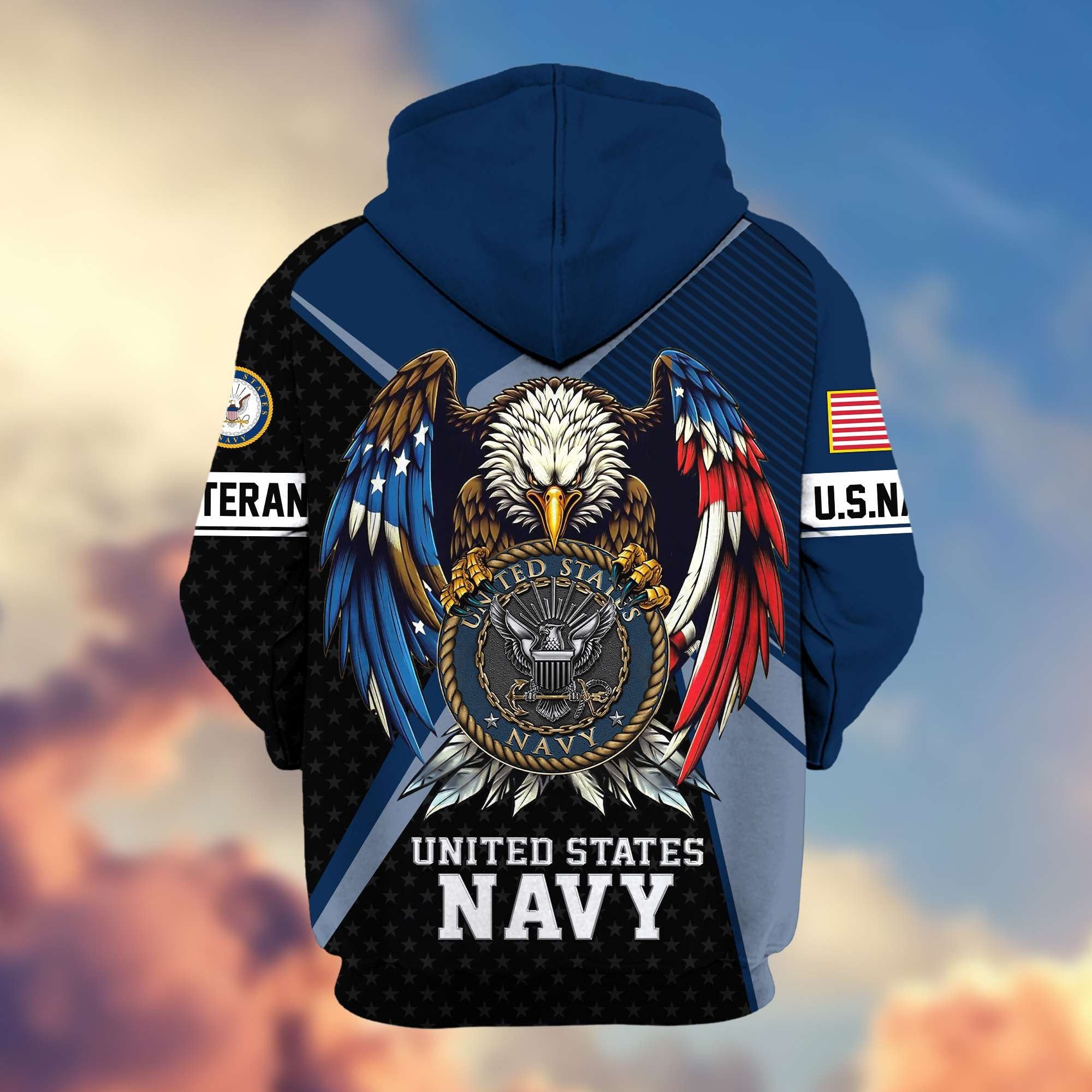 Premium US Veterans Zip Hoodie APHN081112, Gifts For US Veterans