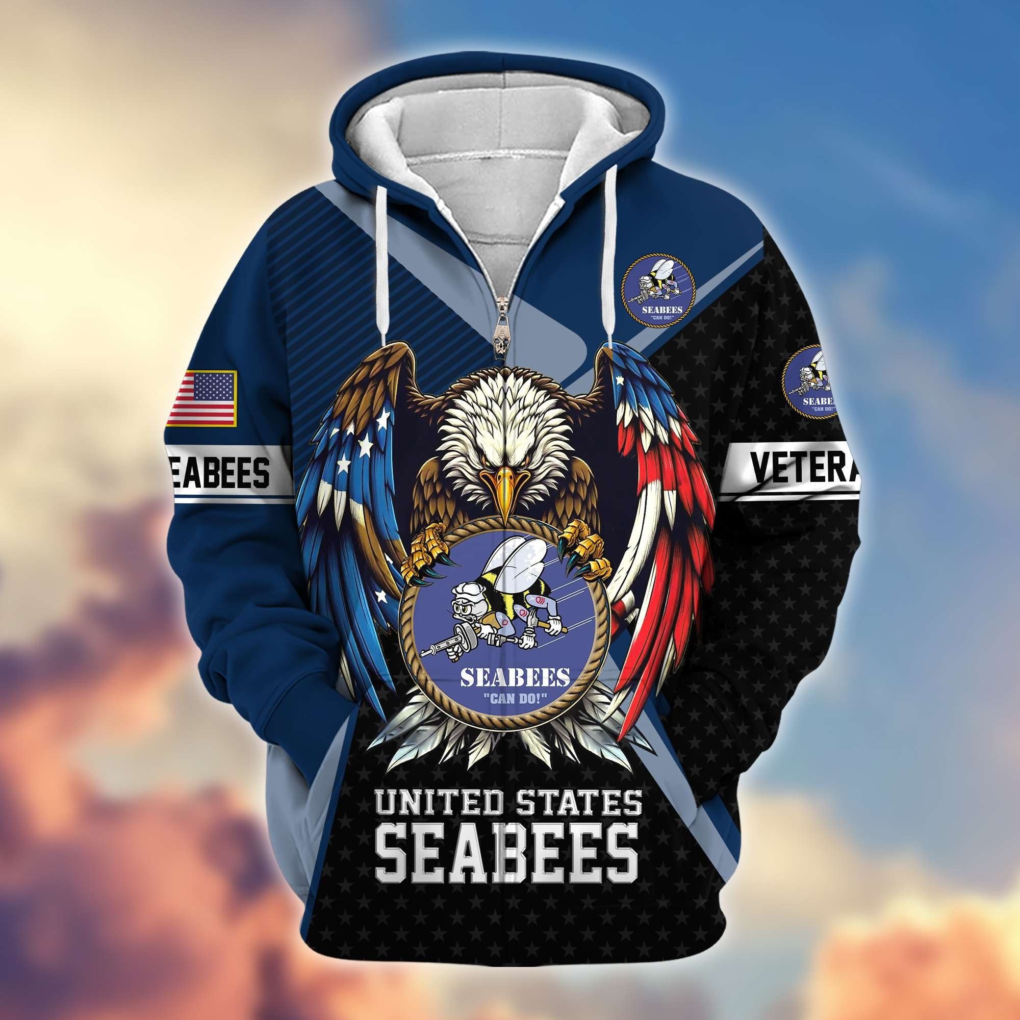 Premium US Veterans Zip Hoodie APHN081112, Gifts For US Veterans