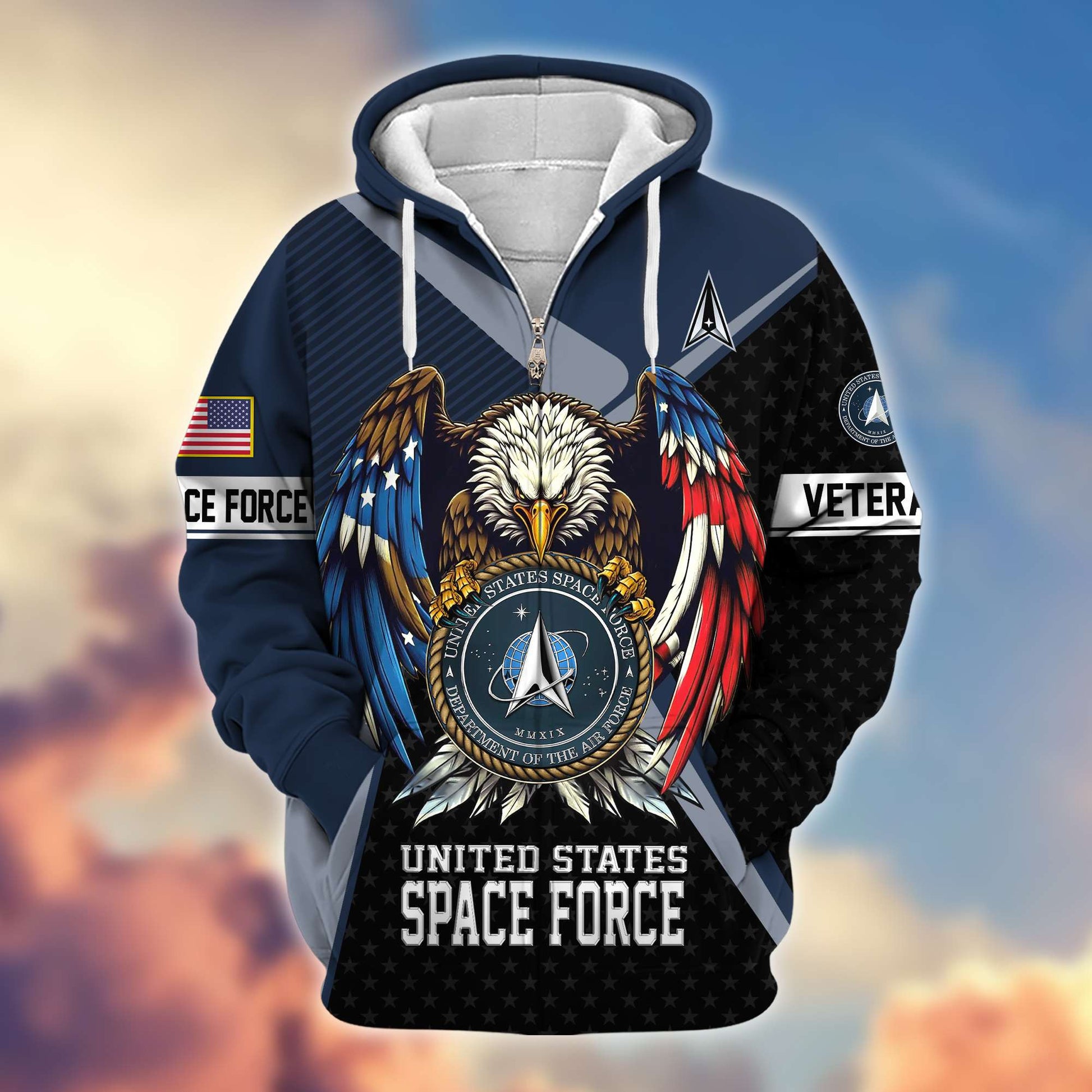 Premium US Veterans Zip Hoodie APHN081112, Gifts For US Veterans