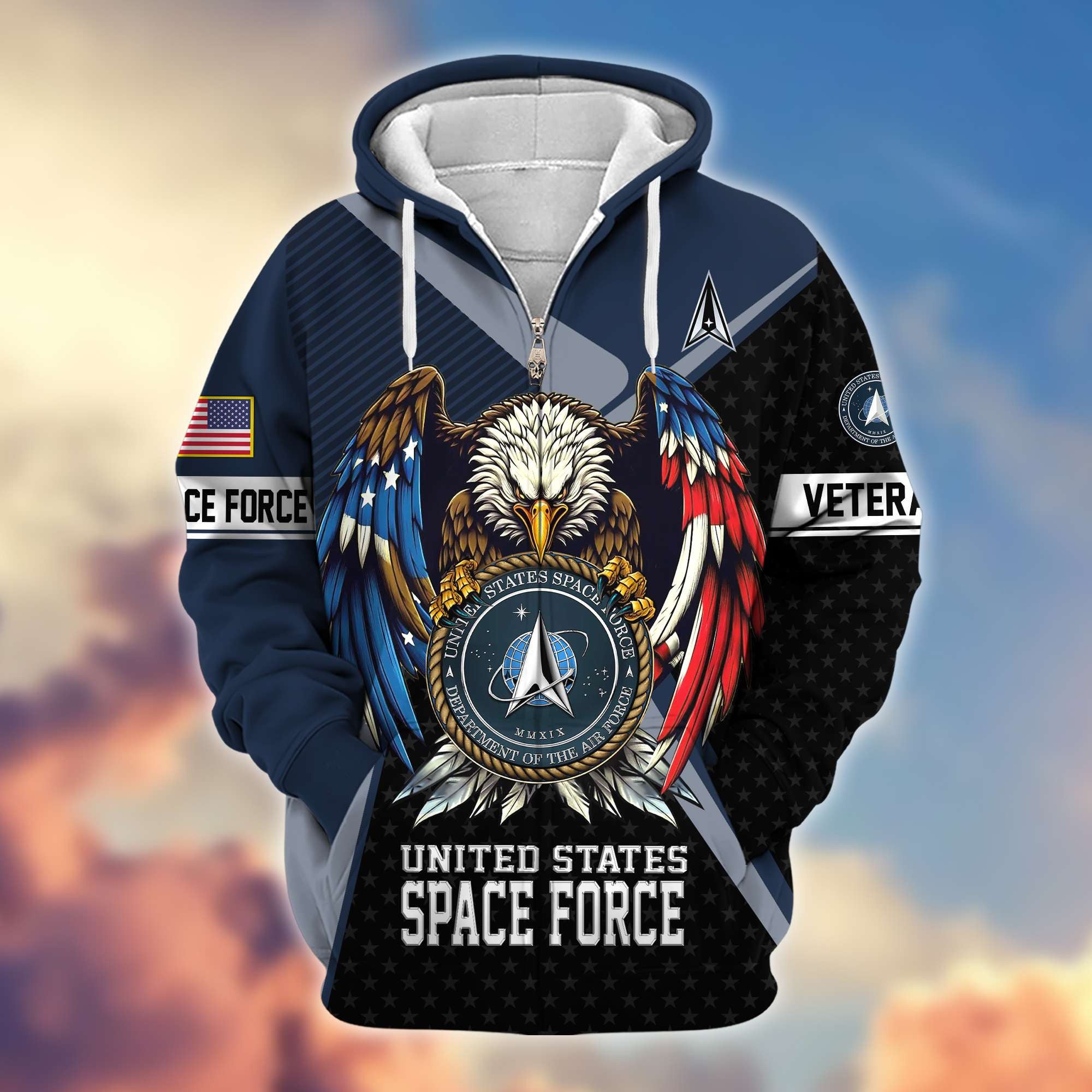 Premium US Veterans Zip Hoodie APHN081112, Gifts For US Veterans