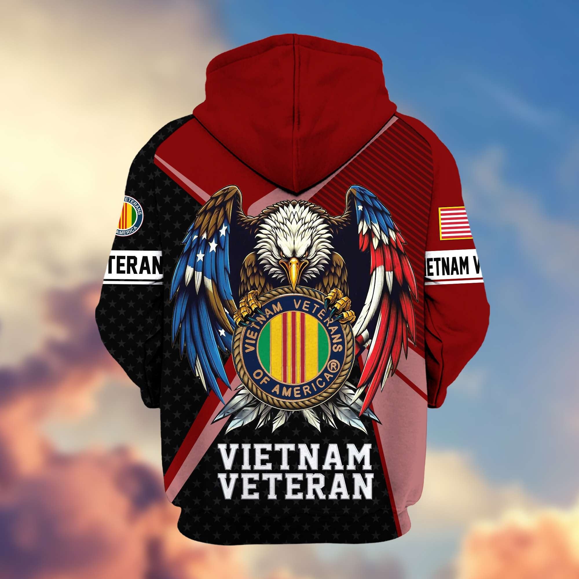 Premium US Veterans Zip Hoodie APHN081112, Gifts For US Veterans