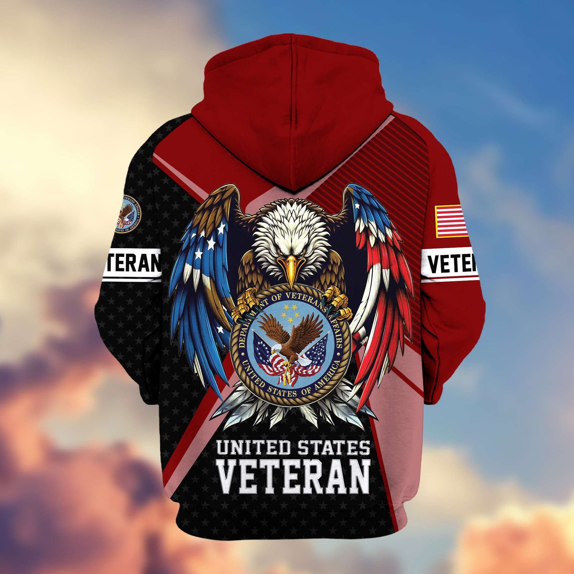 Premium US Veterans Zip Hoodie APHN081112, Gifts For US Veterans