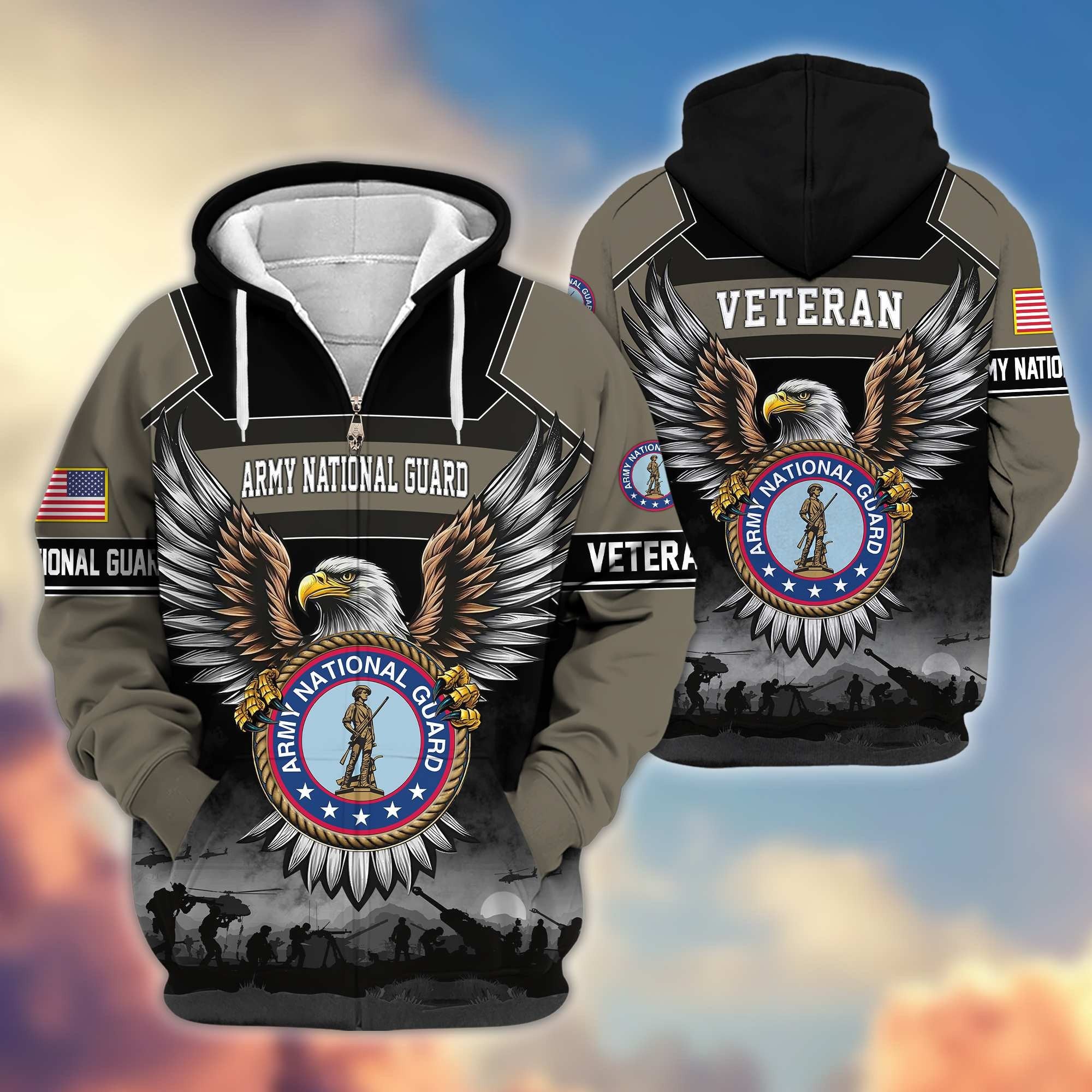 Premium US Veterans Zip Hoodie APHN141101, Gifts For US Veterans