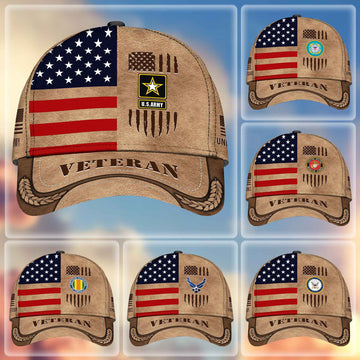 Premium US Veterans Cap, Gifts For Dad, Gifts For Husband, Gifts For Veterans Day APHN190812