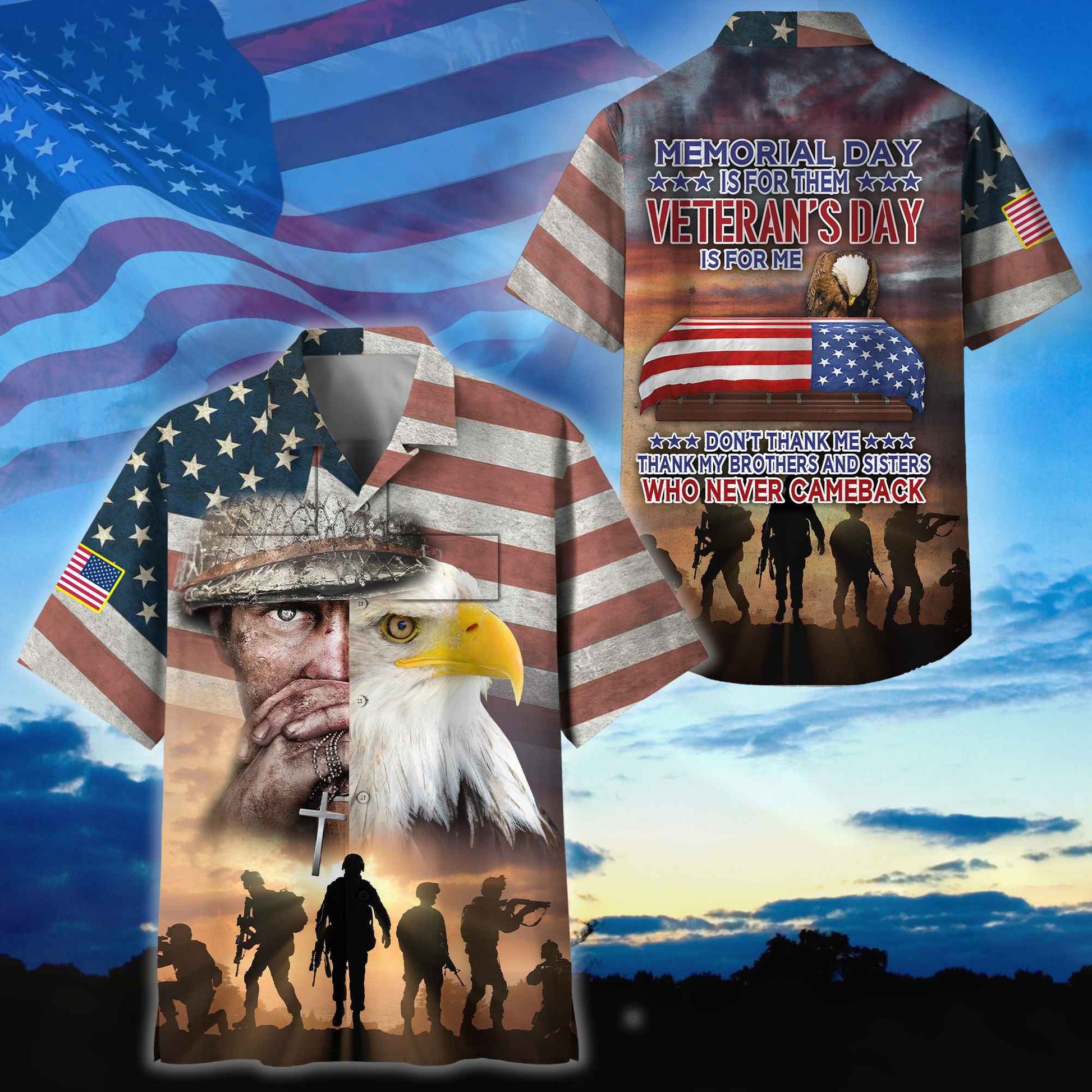 Premium Memorial Day Is For Them US Veteran Hawaii Shirt NPVC190502