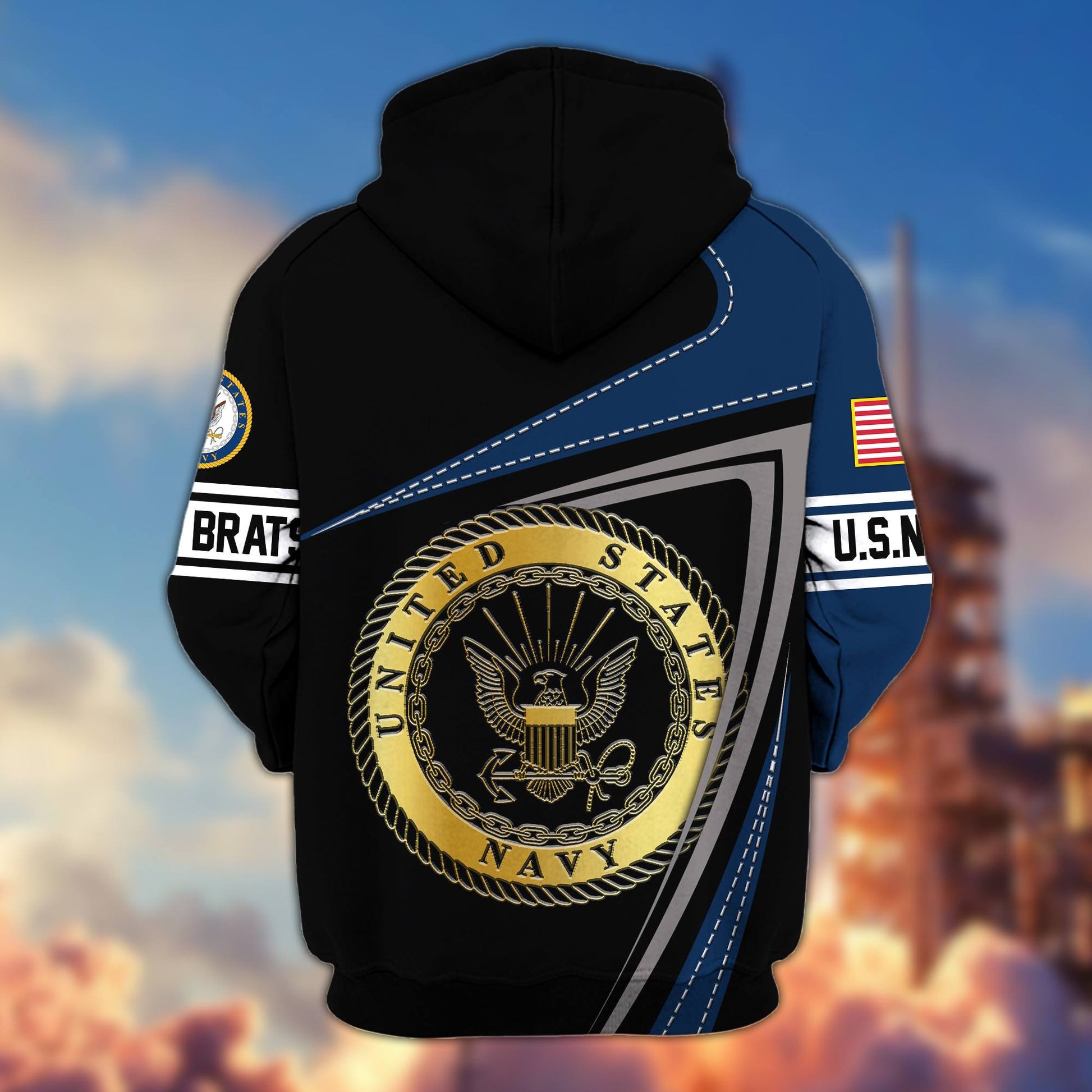 Premium US Navy Brats Zip Hoodie BPVC261116