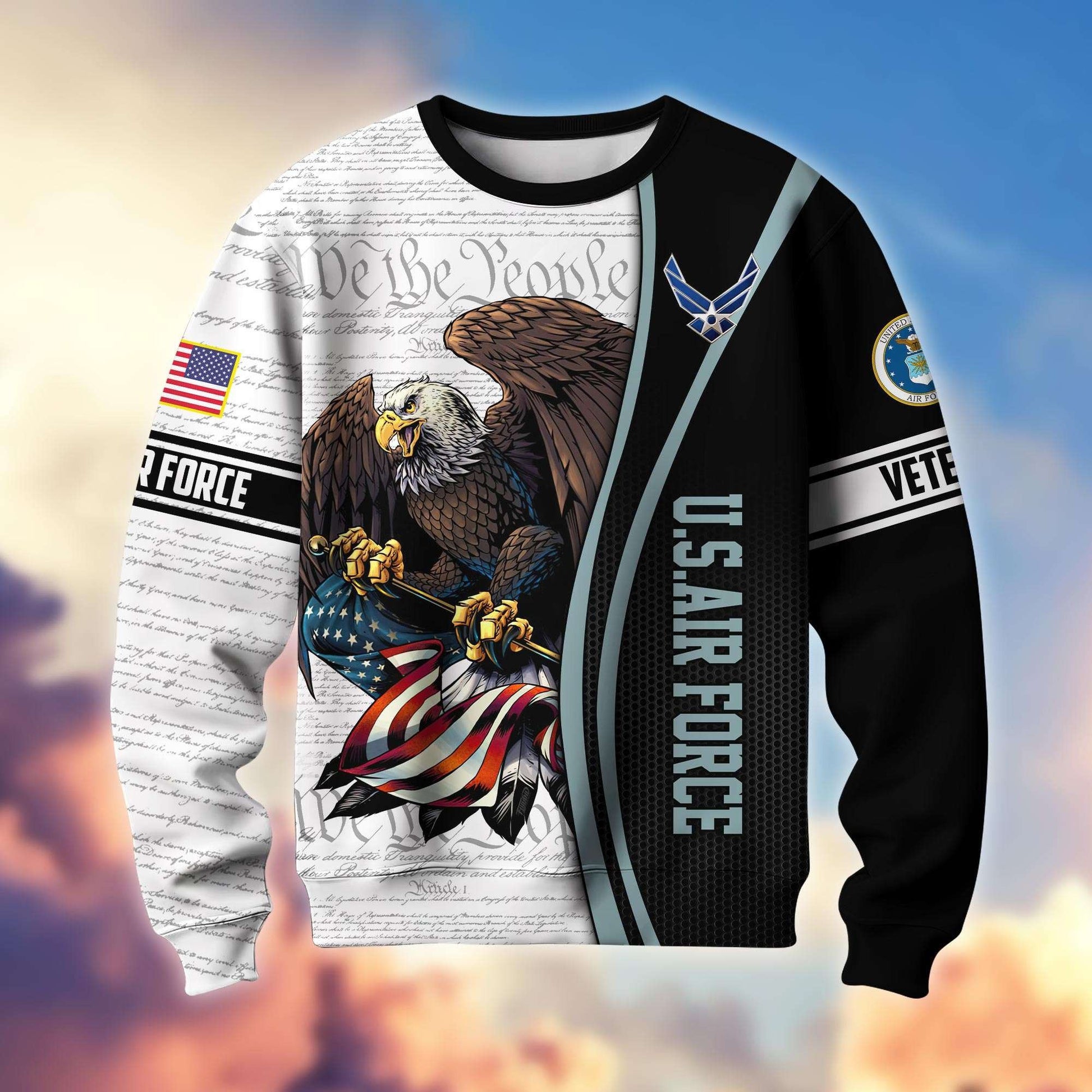 Premium US Veterans Sweatshirt APHN021212, Gifts For US Veterans
