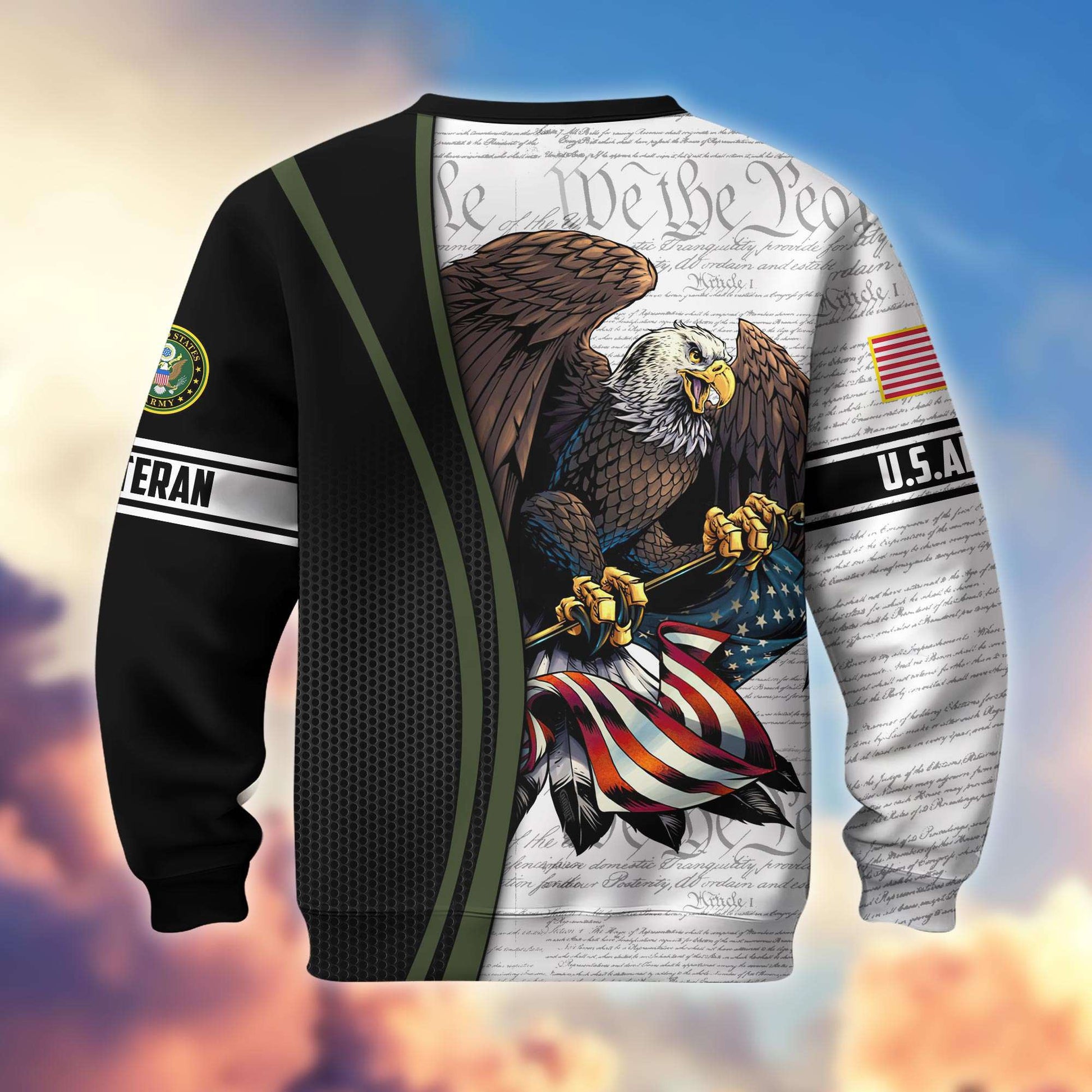 Premium US Veterans Sweatshirt APHN021212, Gifts For US Veterans