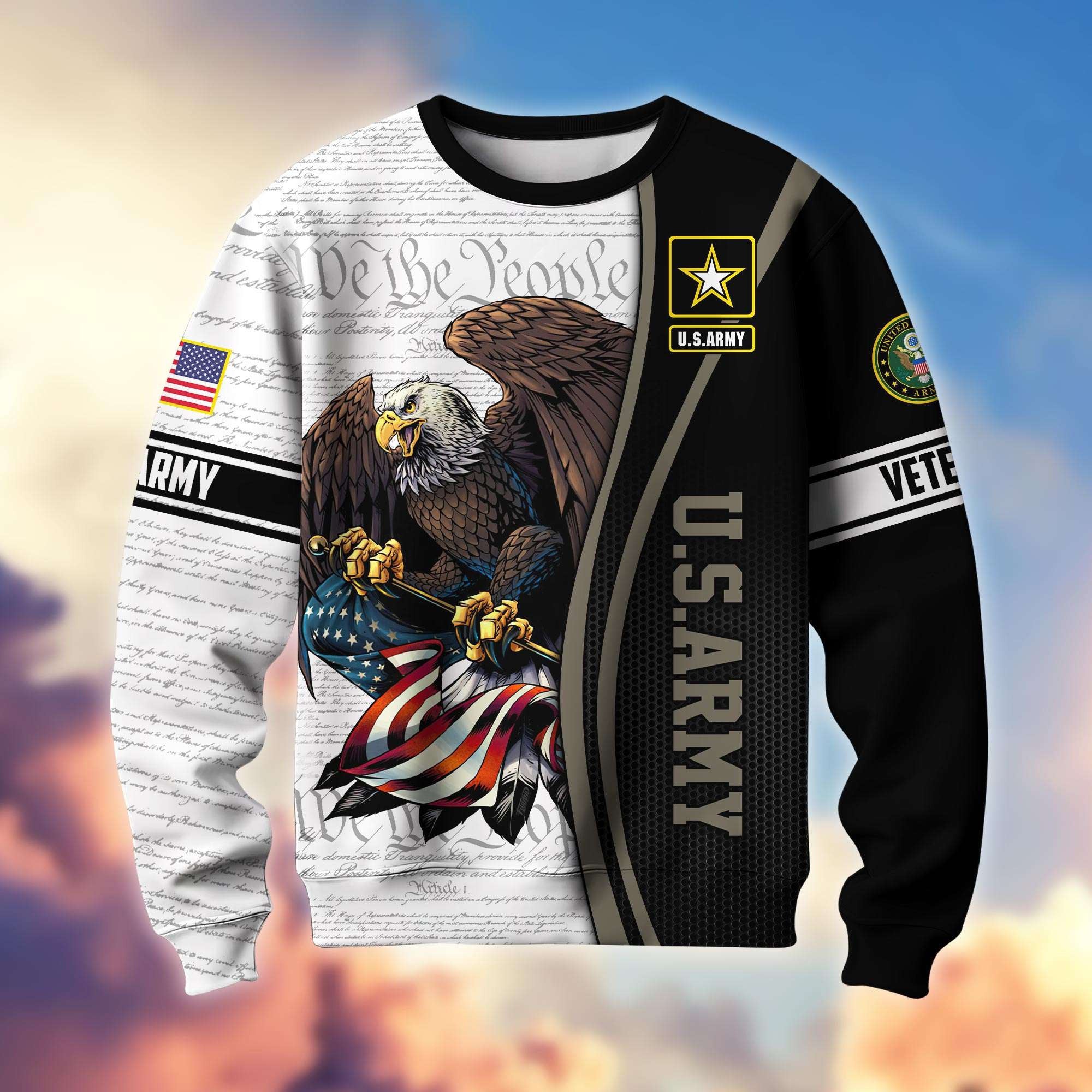 Premium US Veterans Sweatshirt APHN021212, Gifts For US Veterans