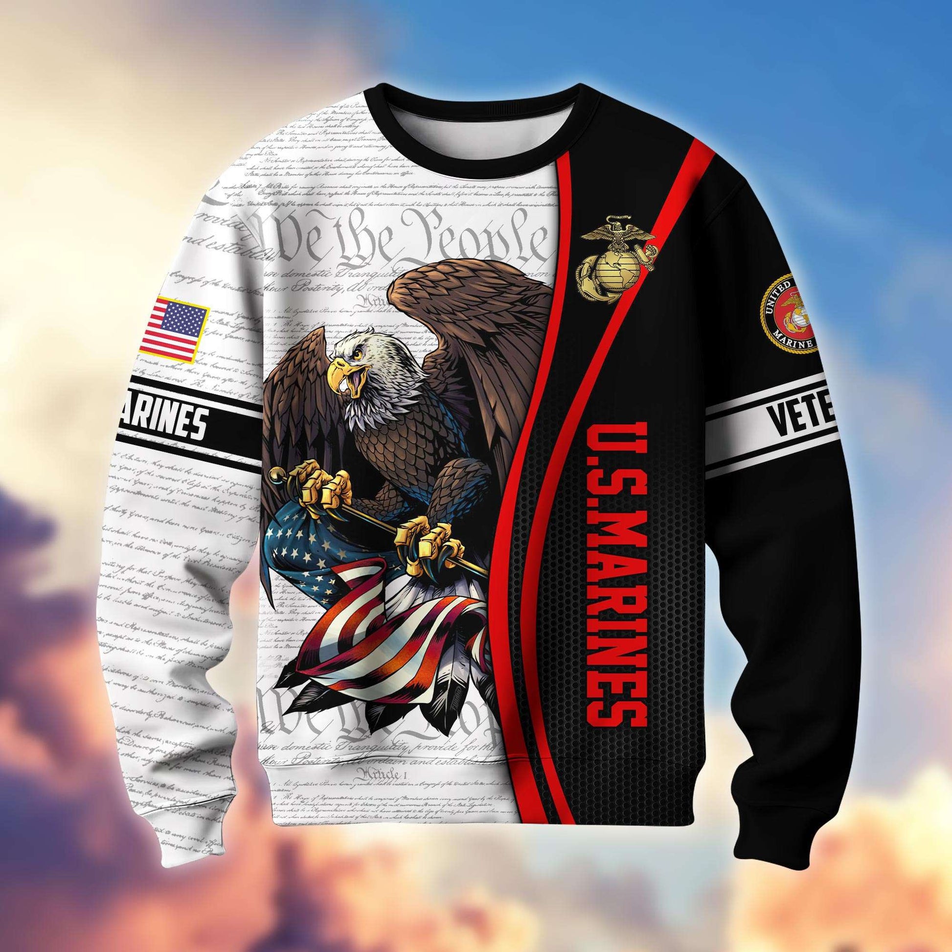 Premium US Veterans Sweatshirt APHN021212, Gifts For US Veterans