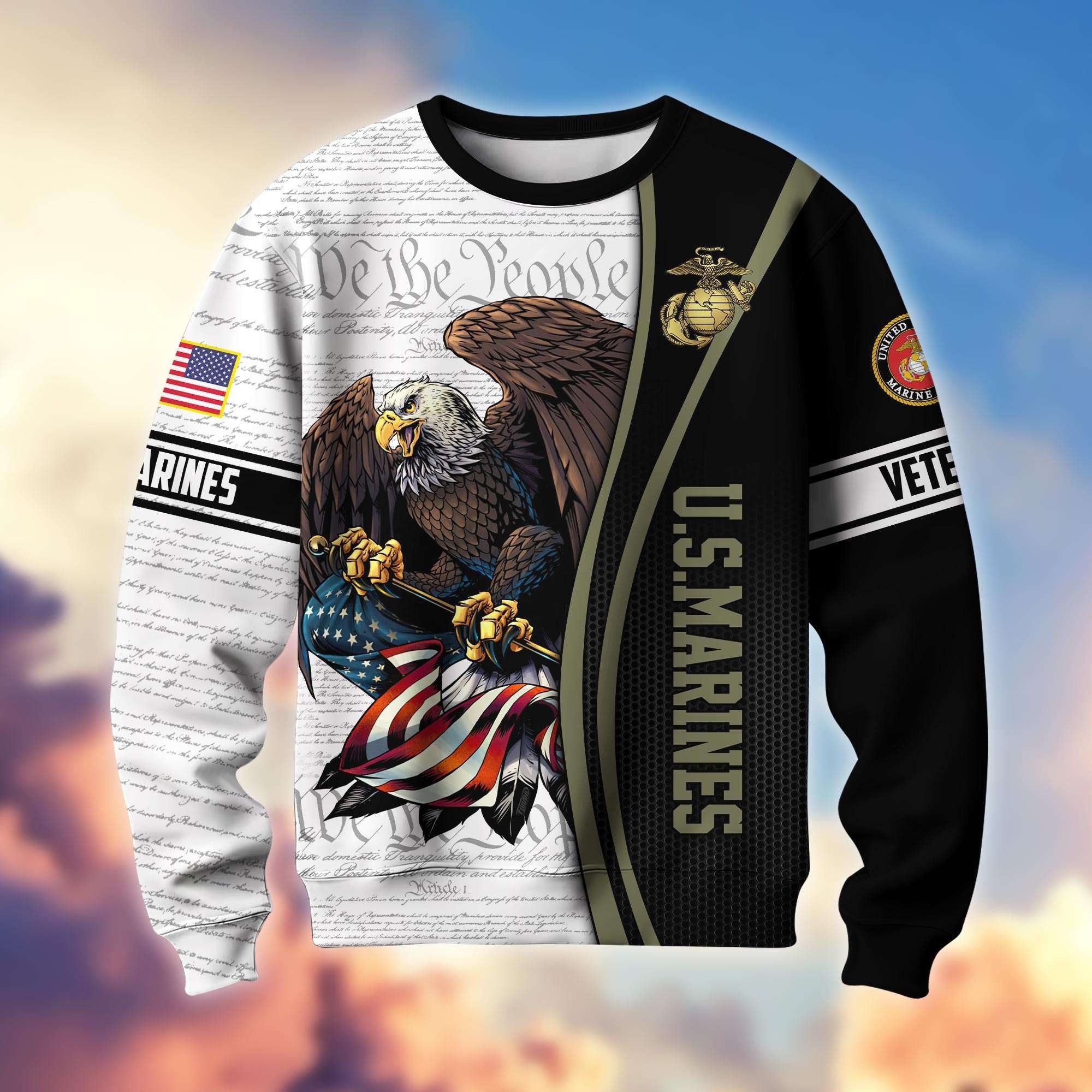 Premium US Veterans Sweatshirt APHN021212, Gifts For US Veterans