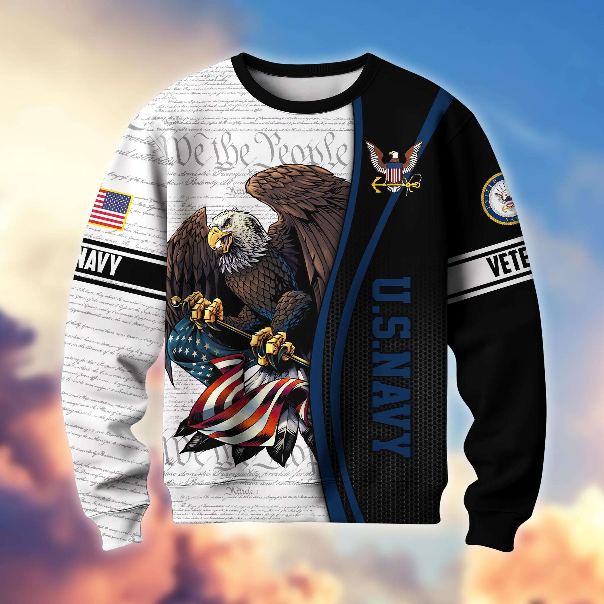 Premium US Veterans Sweatshirt APHN021212, Gifts For US Veterans