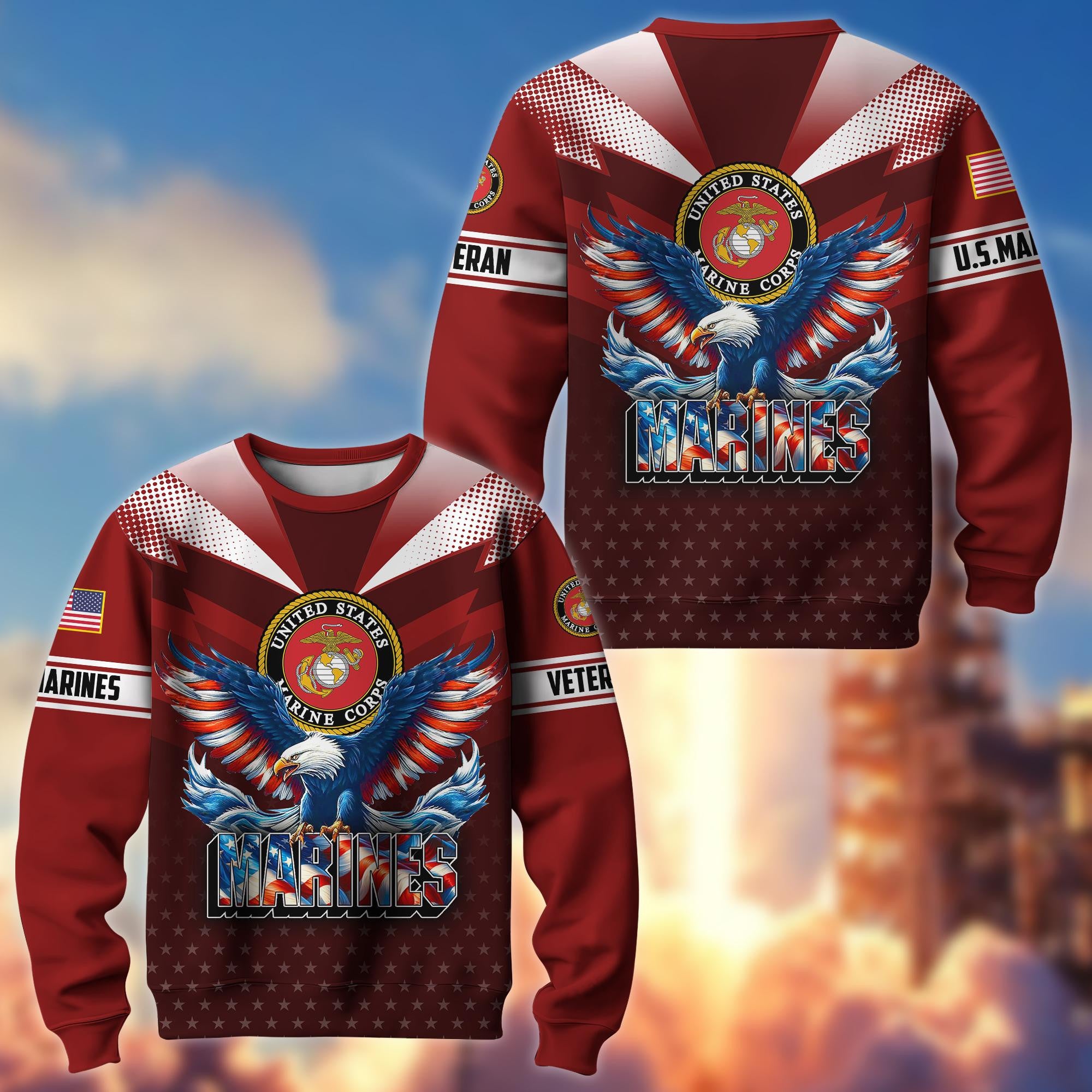 Premium US Veterans Sweatshirt BPVC301101, Gifts For US Veterans