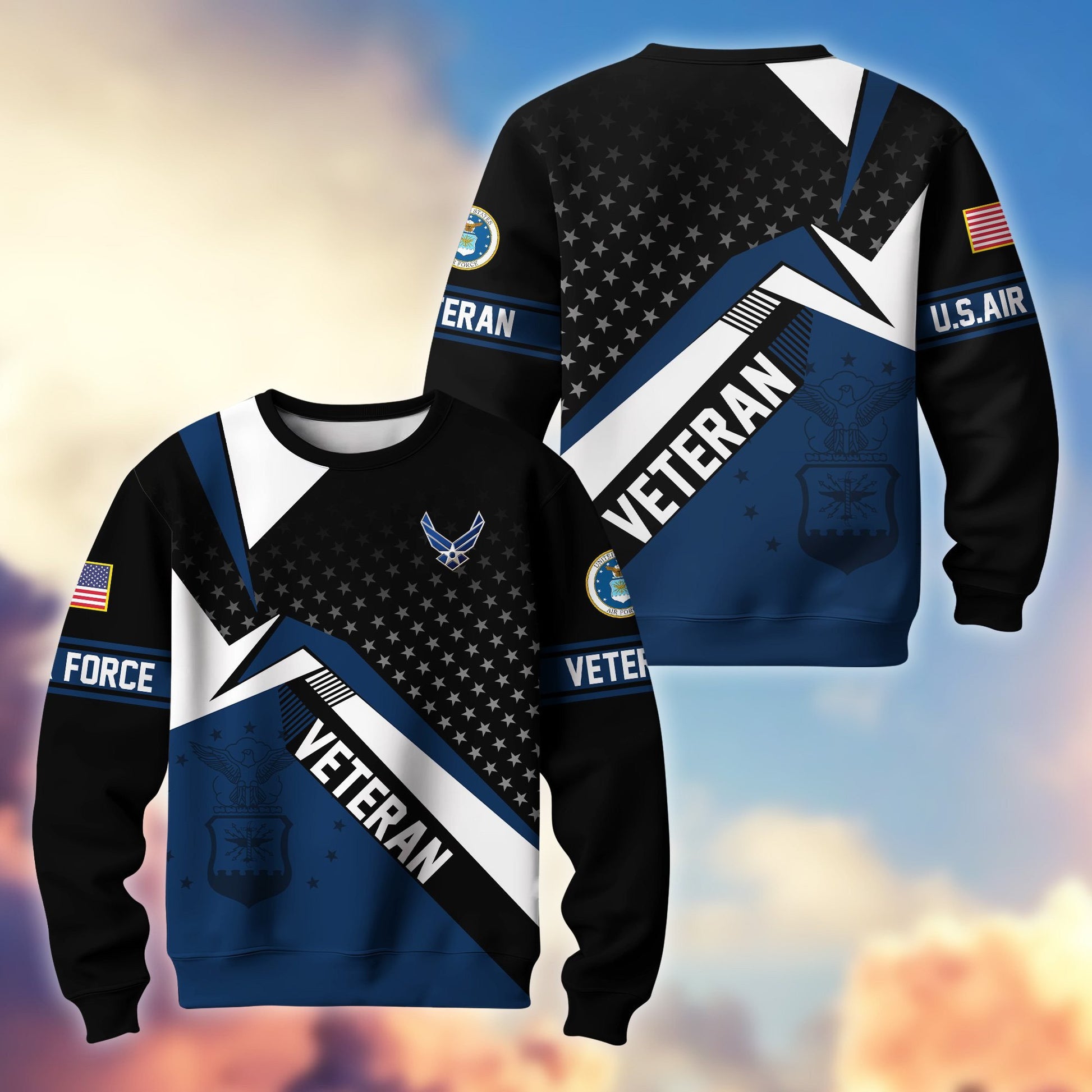 Premium Proudly Served US Veterans Sweatshirt APHN111211, Gifts For US Veterans