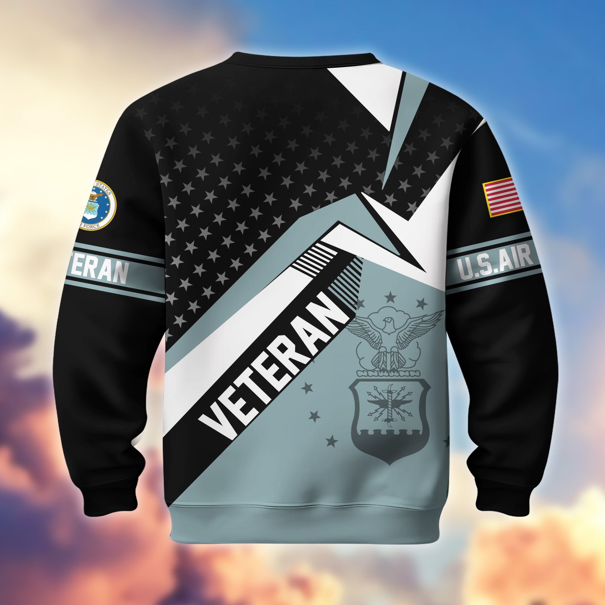 Premium Proudly Served US Veterans Sweatshirt APHN111211, Gifts For US Veterans