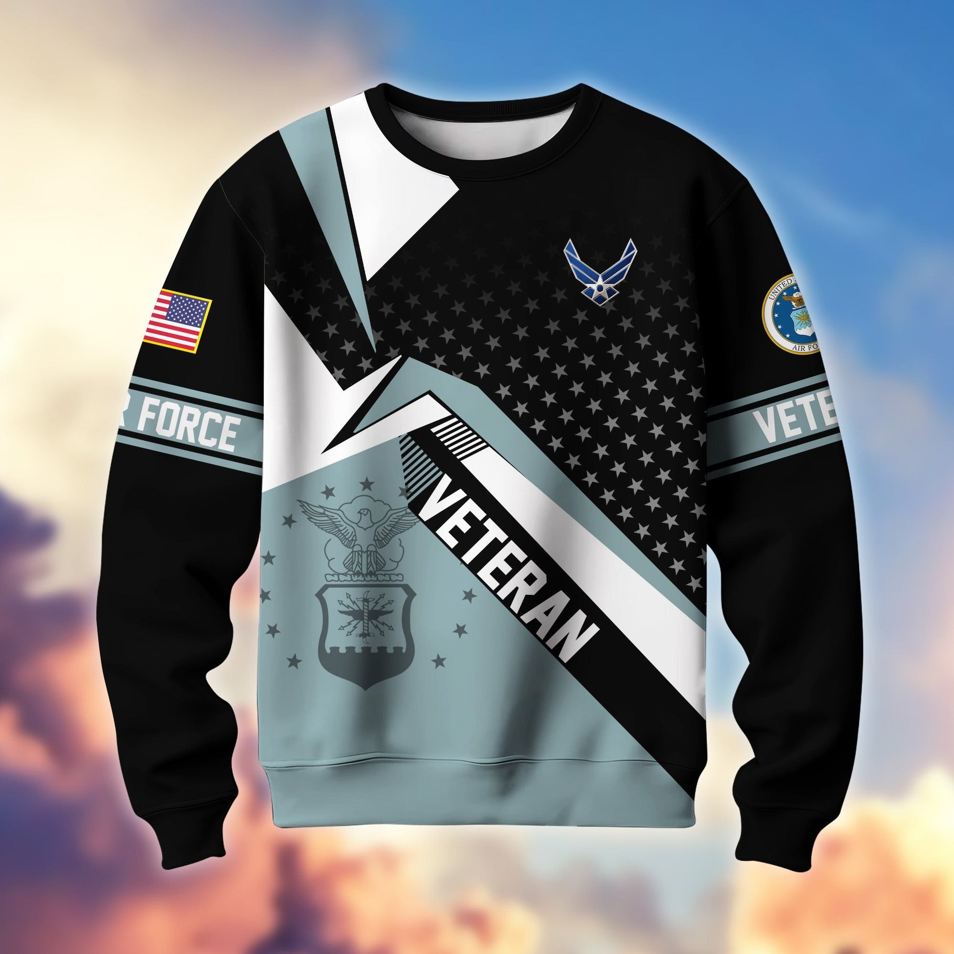 Premium Proudly Served US Veterans Sweatshirt APHN111211, Gifts For US Veterans