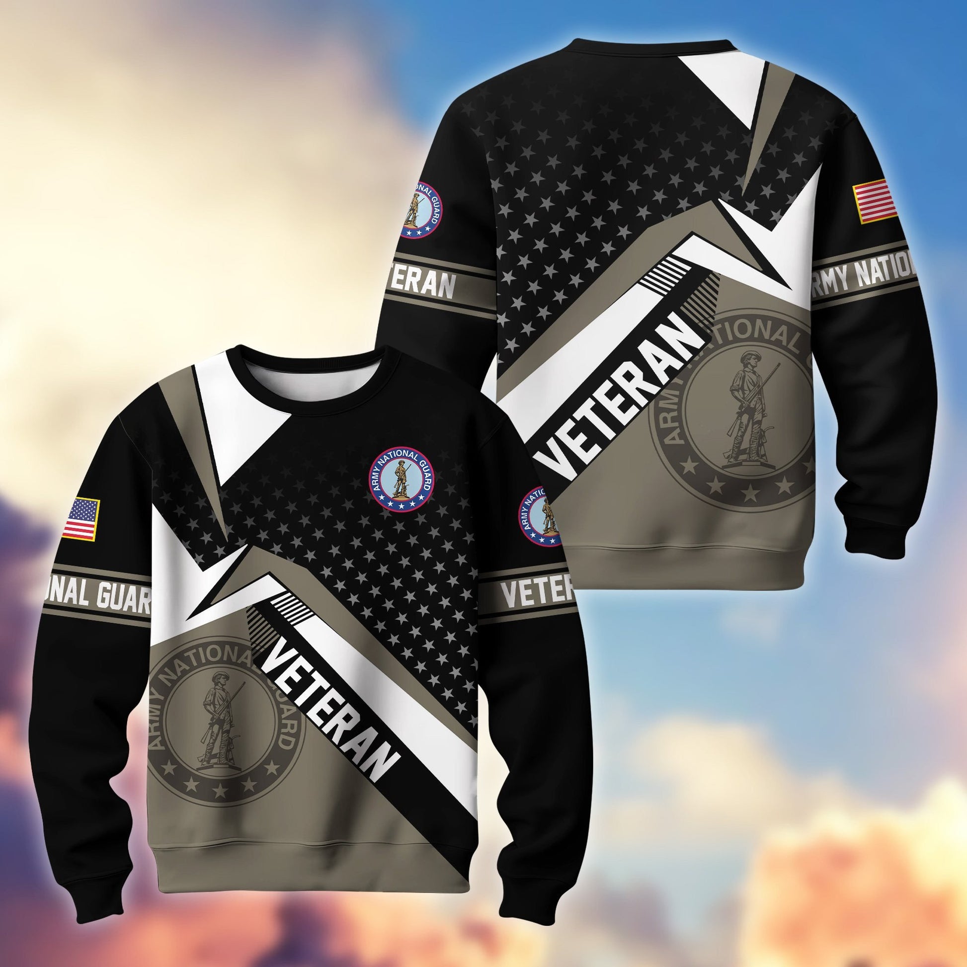 Premium Proudly Served US Veterans Sweatshirt APHN111211, Gifts For US Veterans