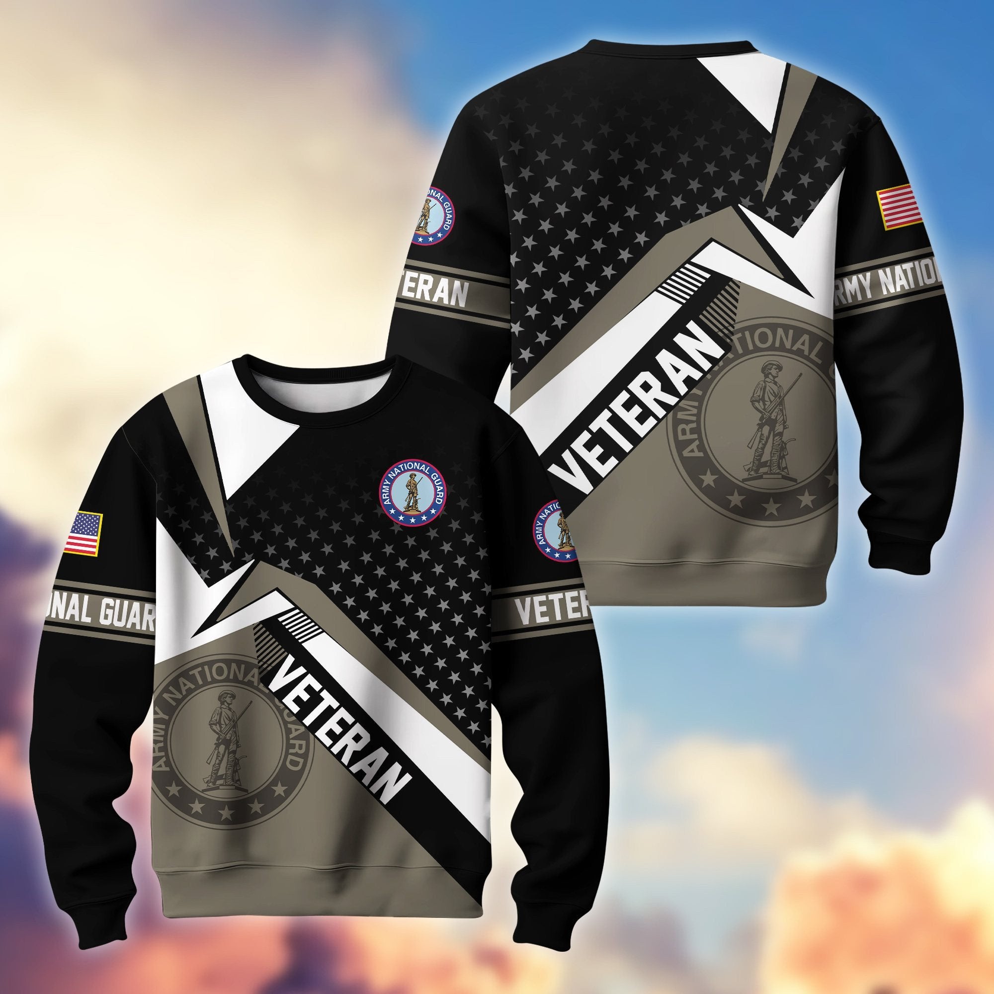 Premium Proudly Served US Veterans Sweatshirt APHN111211, Gifts For US Veterans