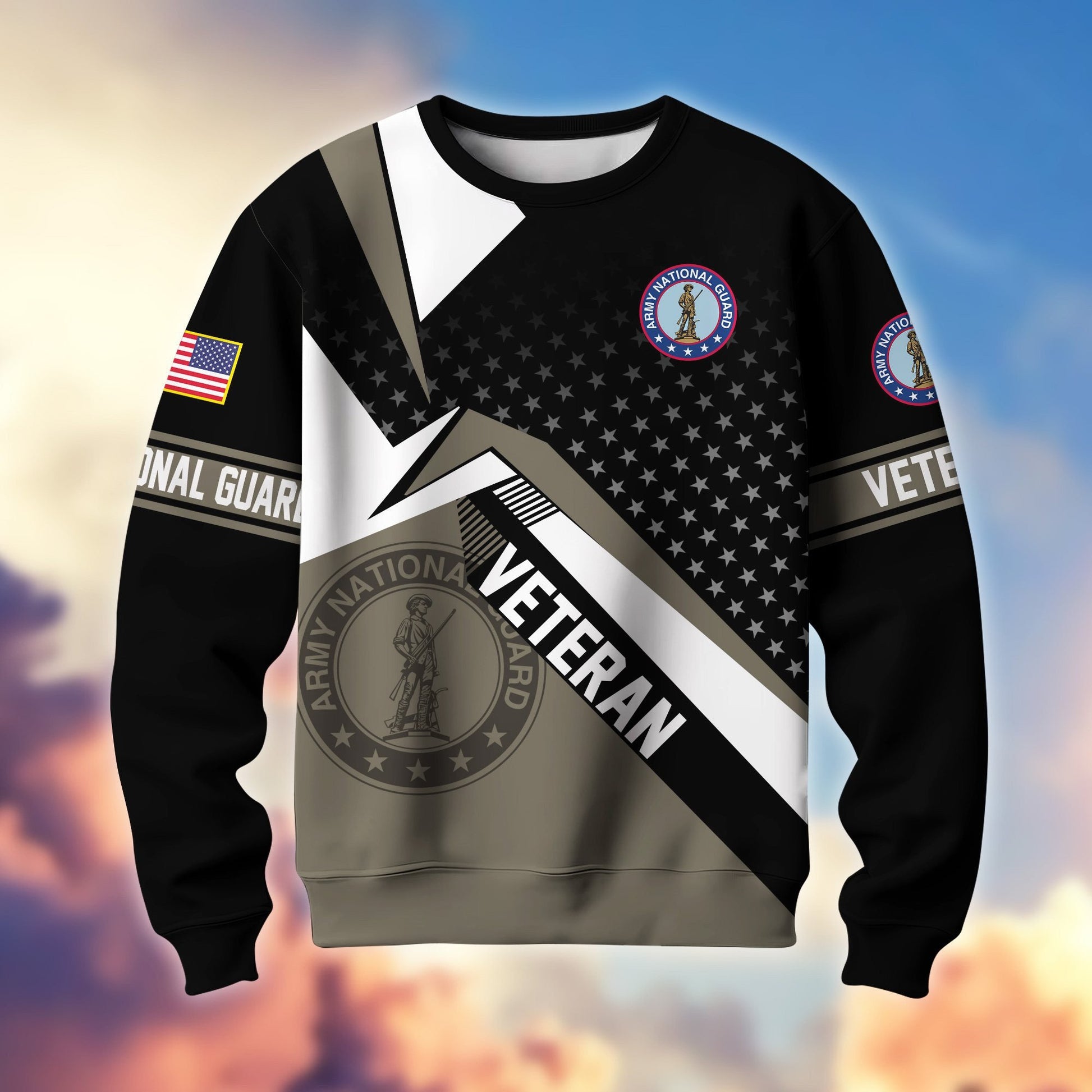 Premium Proudly Served US Veterans Sweatshirt APHN111211, Gifts For US Veterans