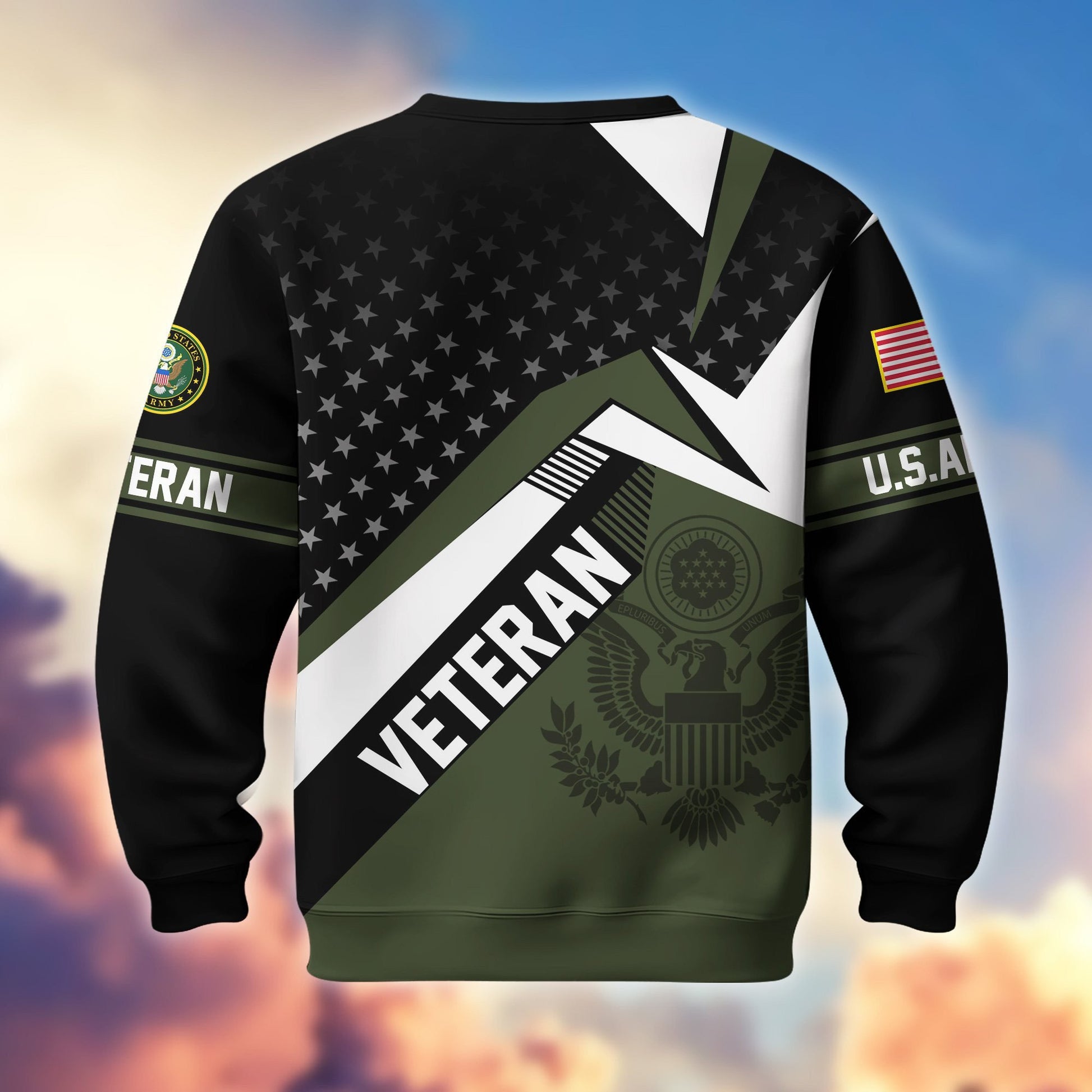 Premium Proudly Served US Veterans Sweatshirt APHN111211, Gifts For US Veterans