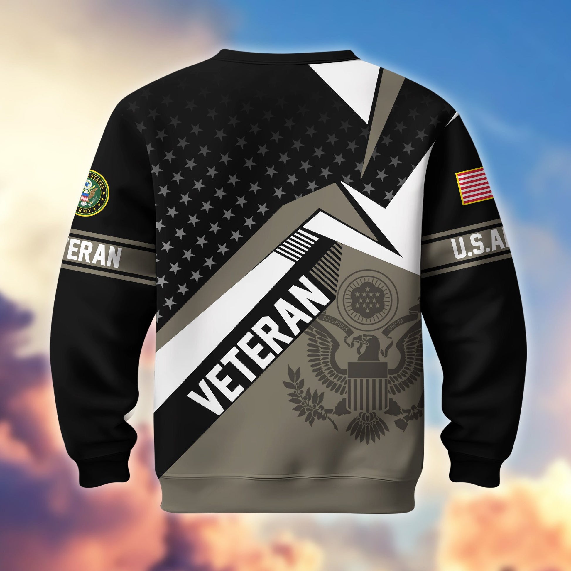 Premium Proudly Served US Veterans Sweatshirt APHN111211, Gifts For US Veterans