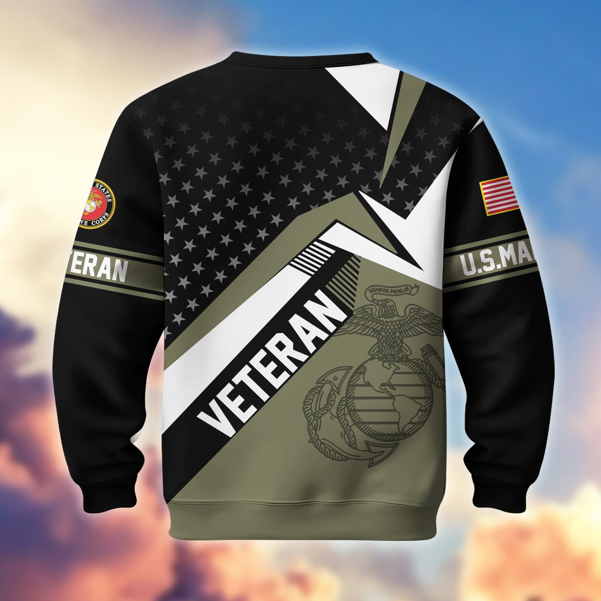 Premium Proudly Served US Veterans Sweatshirt APHN111211, Gifts For US Veterans