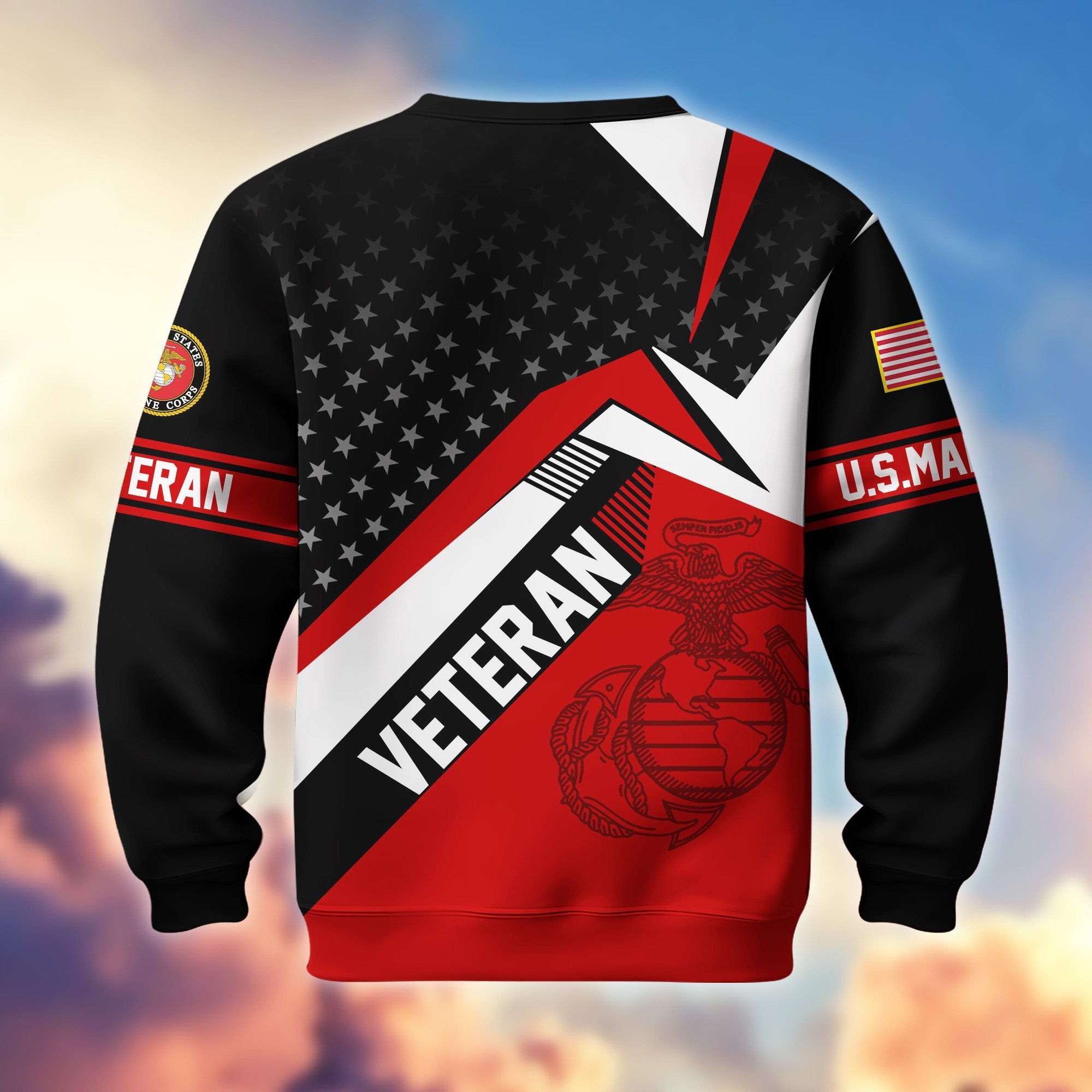 Premium Proudly Served US Veterans Sweatshirt APHN111211, Gifts For US Veterans