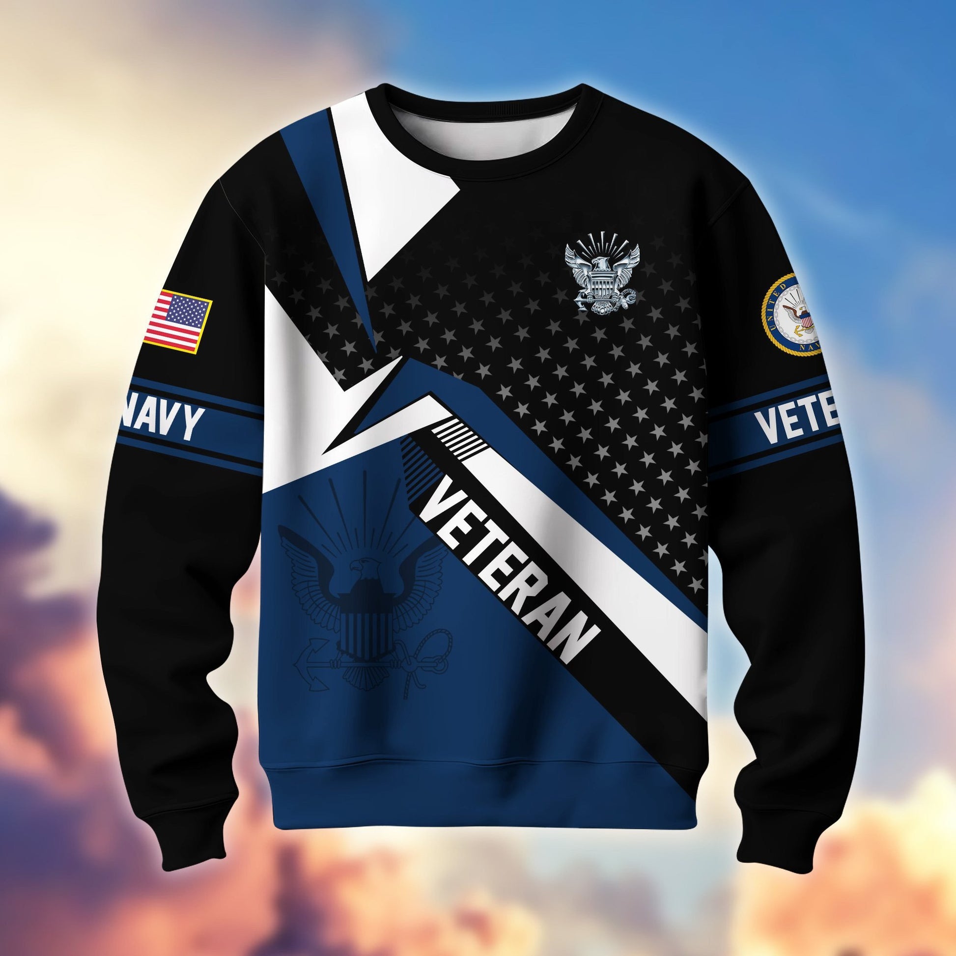 Premium Proudly Served US Veterans Sweatshirt APHN111211, Gifts For US Veterans