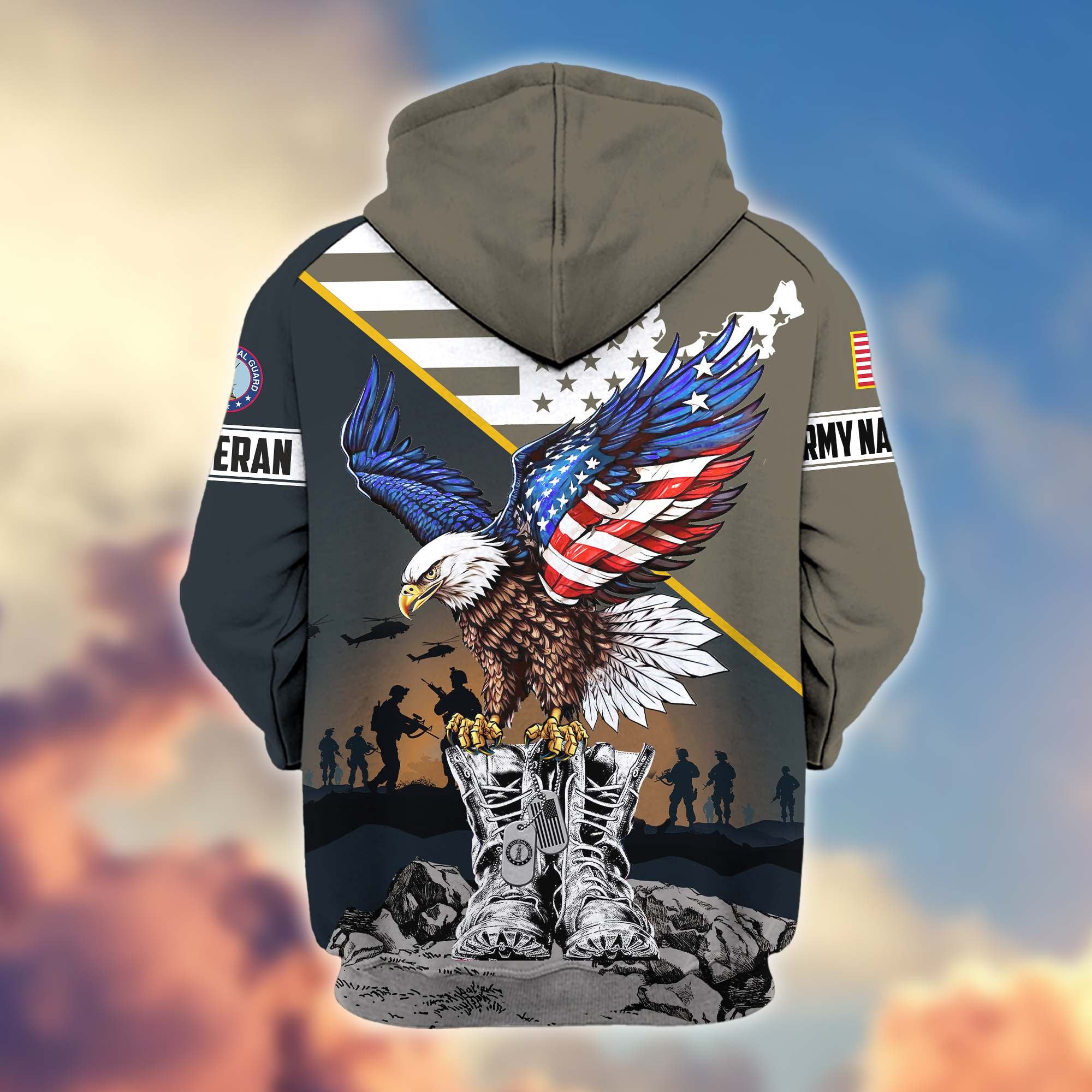 Premium Honoring All Who Served US Veterans Zip Hoodie APHN161211, Gifts For US Veterans