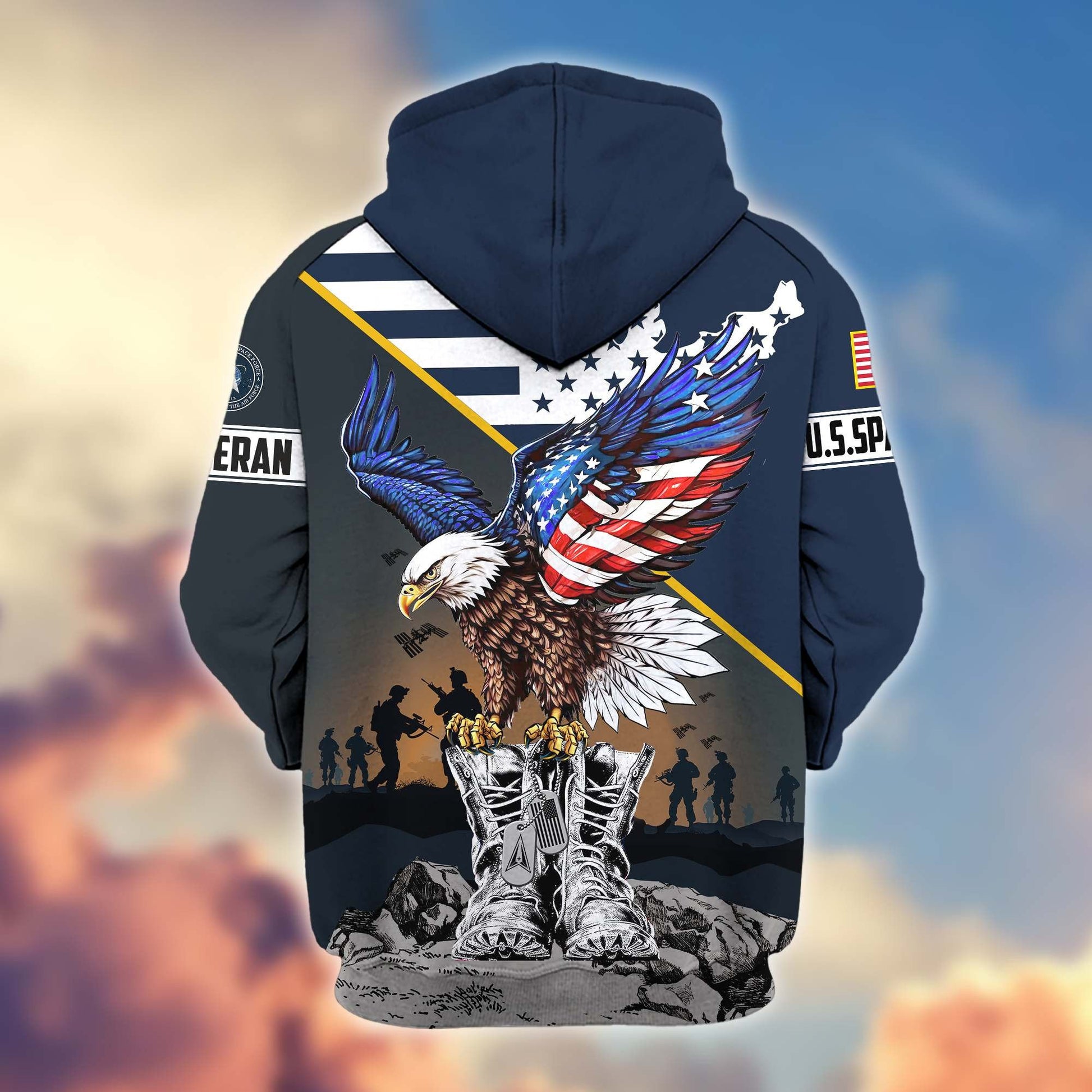 Premium Honoring All Who Served US Veterans Zip Hoodie APHN161211, Gifts For US Veterans