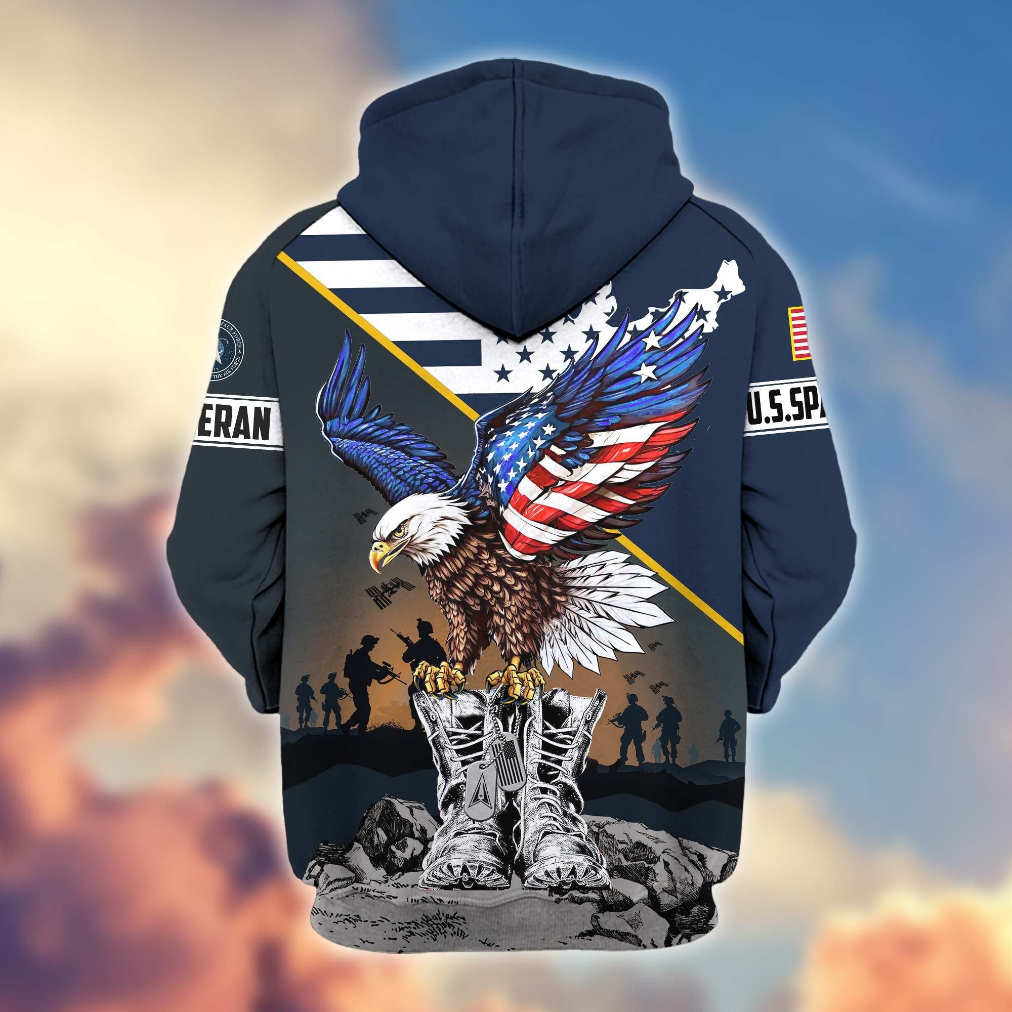 Premium Honoring All Who Served US Veterans Zip Hoodie APHN161211, Gifts For US Veterans