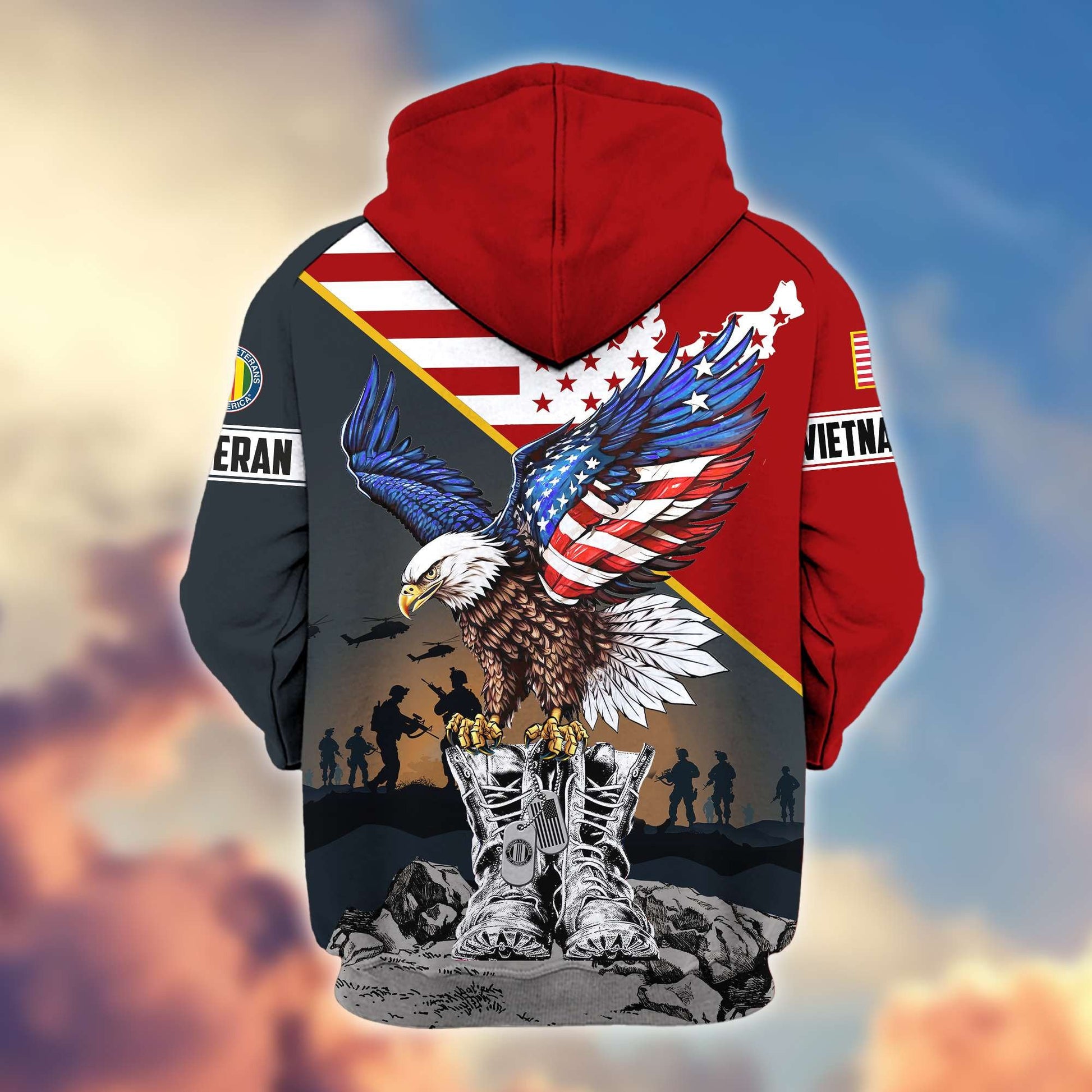 Premium Honoring All Who Served US Veterans Zip Hoodie APHN161211, Gifts For US Veterans