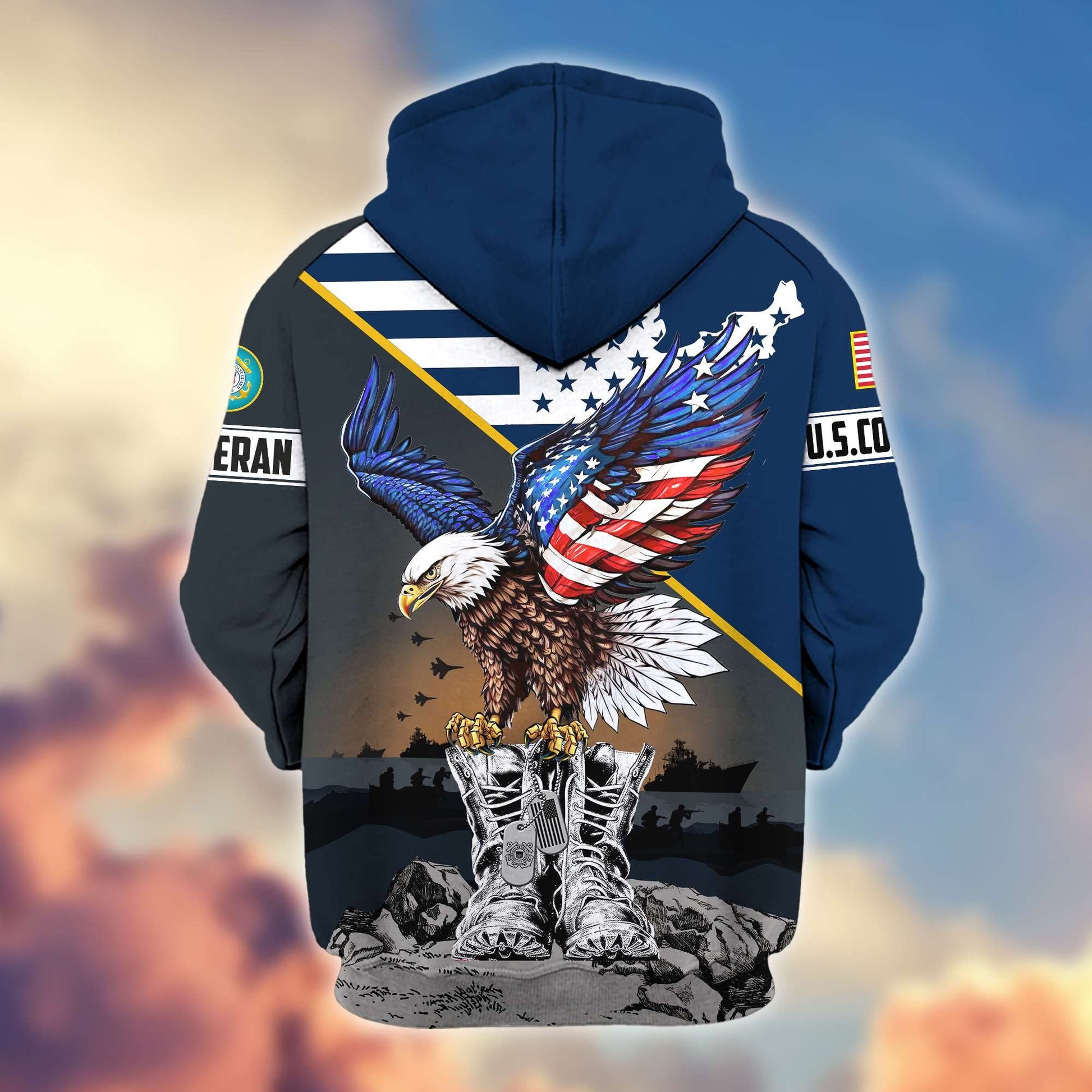 Premium Honoring All Who Served US Veterans Zip Hoodie APHN161211, Gifts For US Veterans
