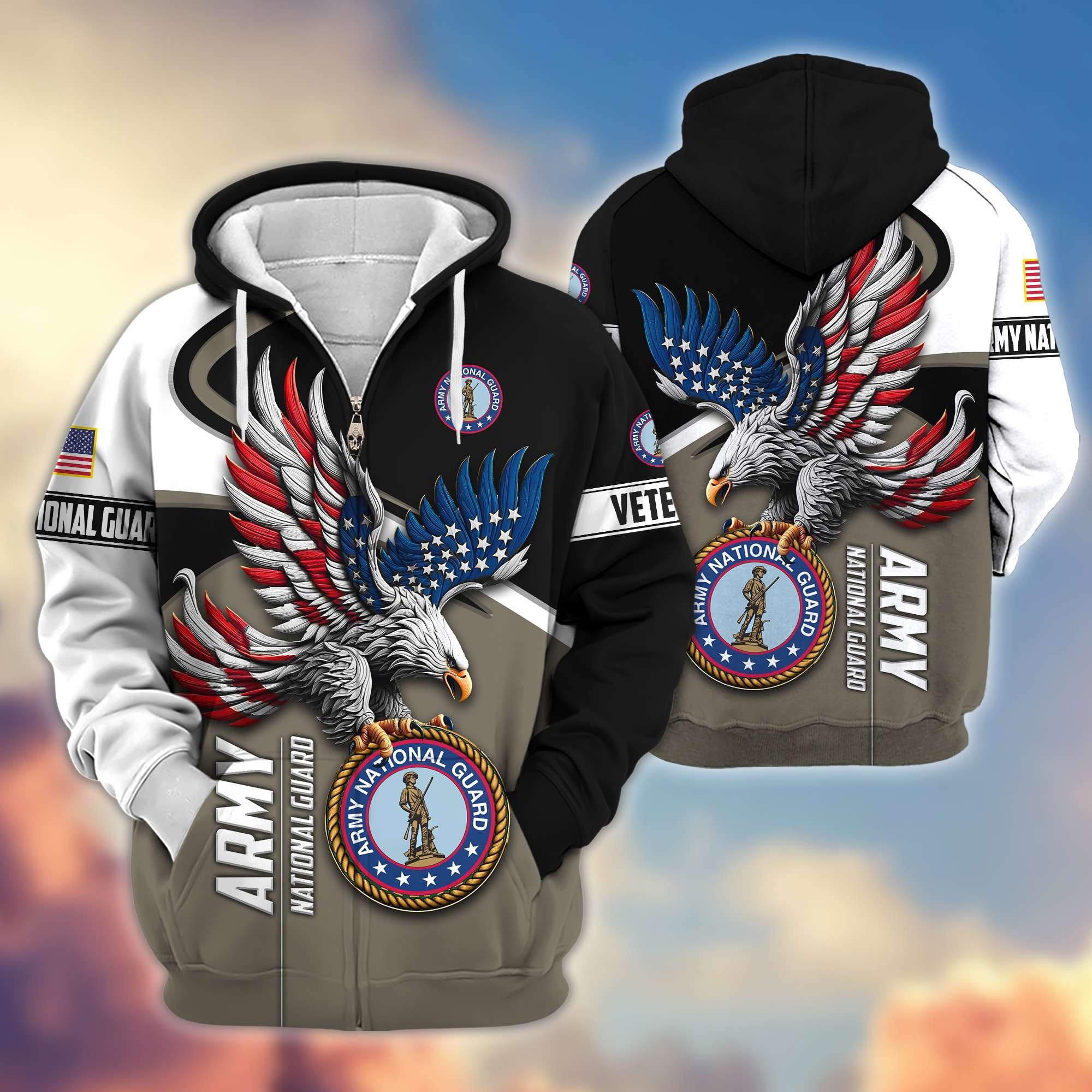 Premium US Veterans Zip Hoodie APHN231211, Gifts For US Veterans