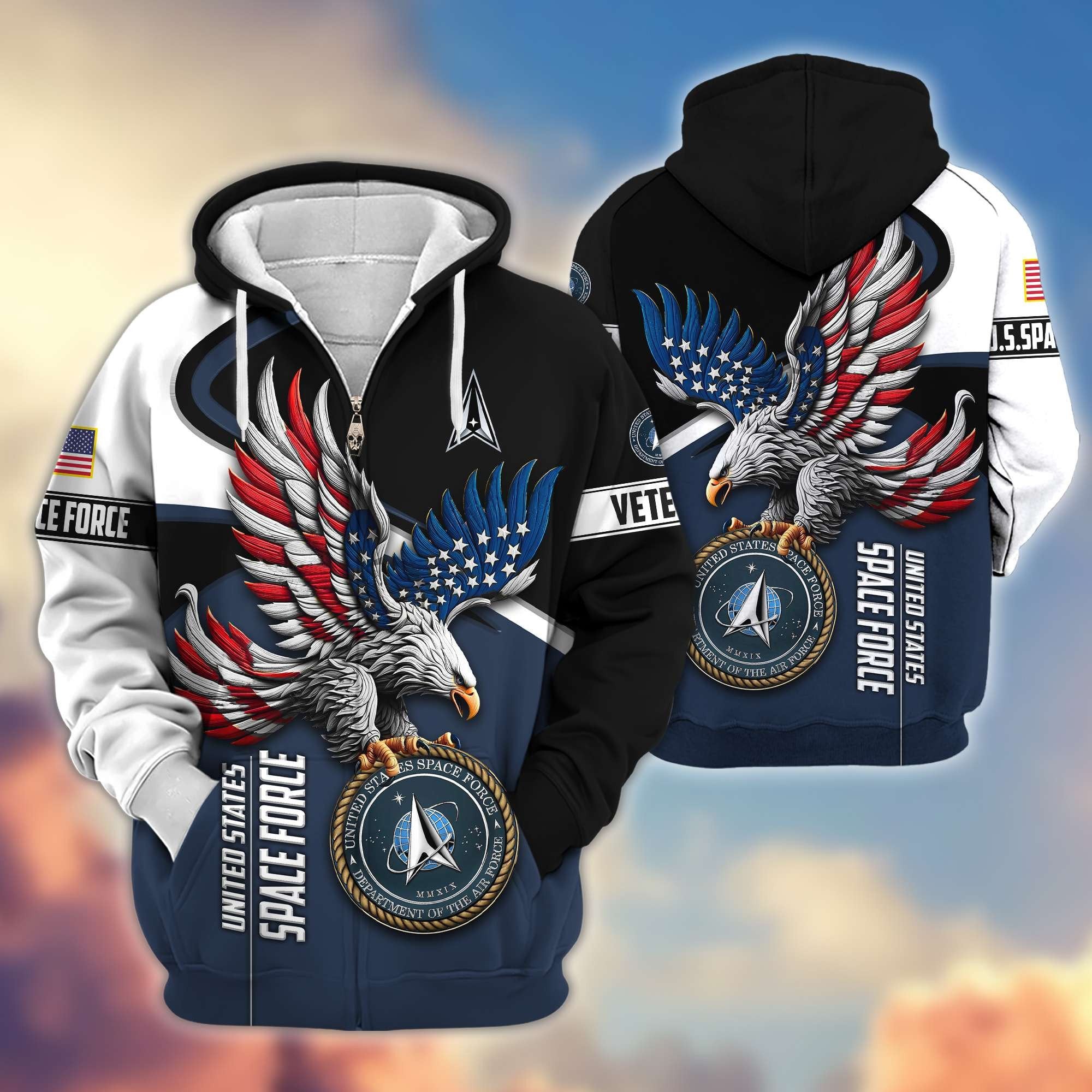 Premium US Veterans Zip Hoodie APHN231211, Gifts For US Veterans