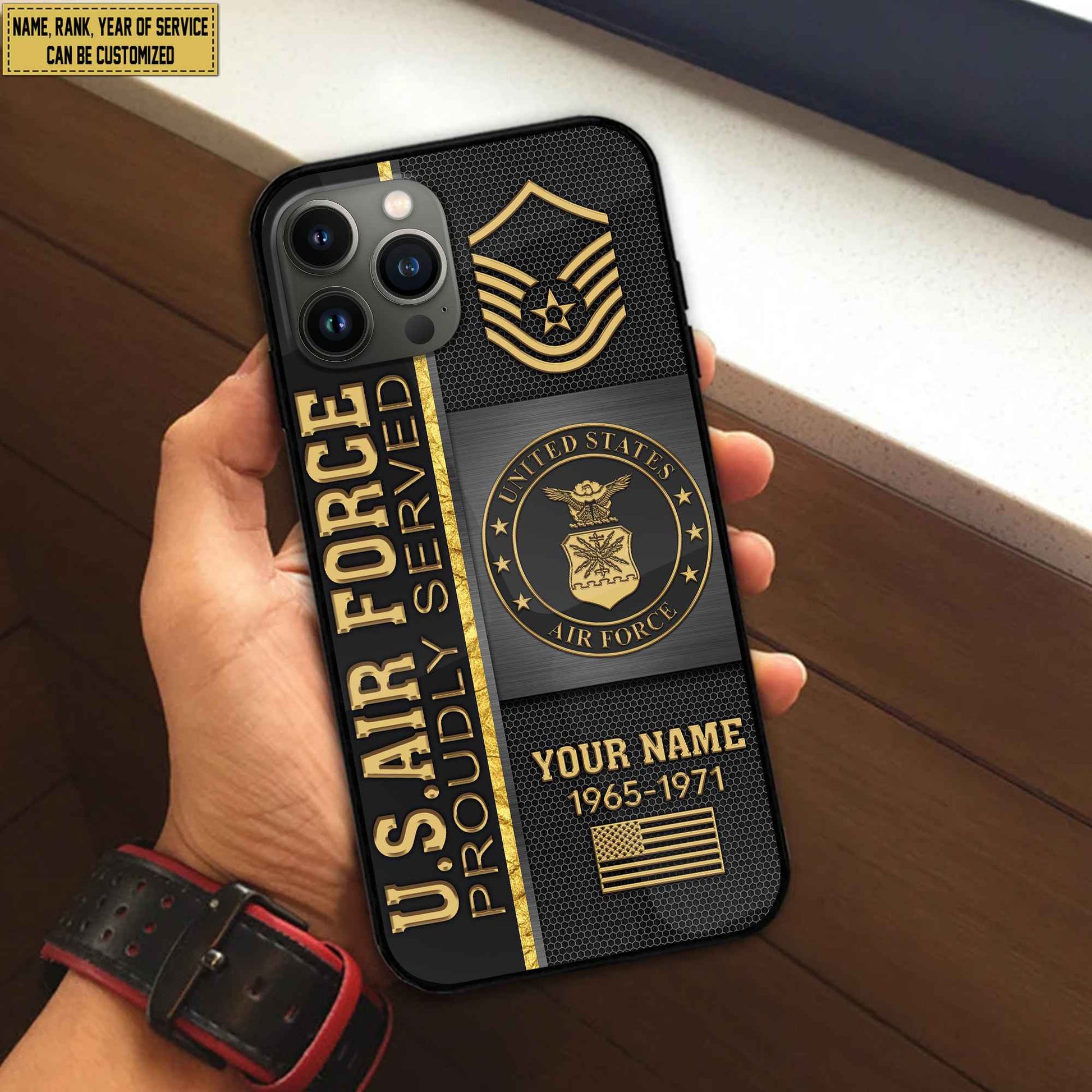 USAF Phone Case, Gifts For Air Force Veteran, Gifts For Veterans Day, Father's Day VPVC501104