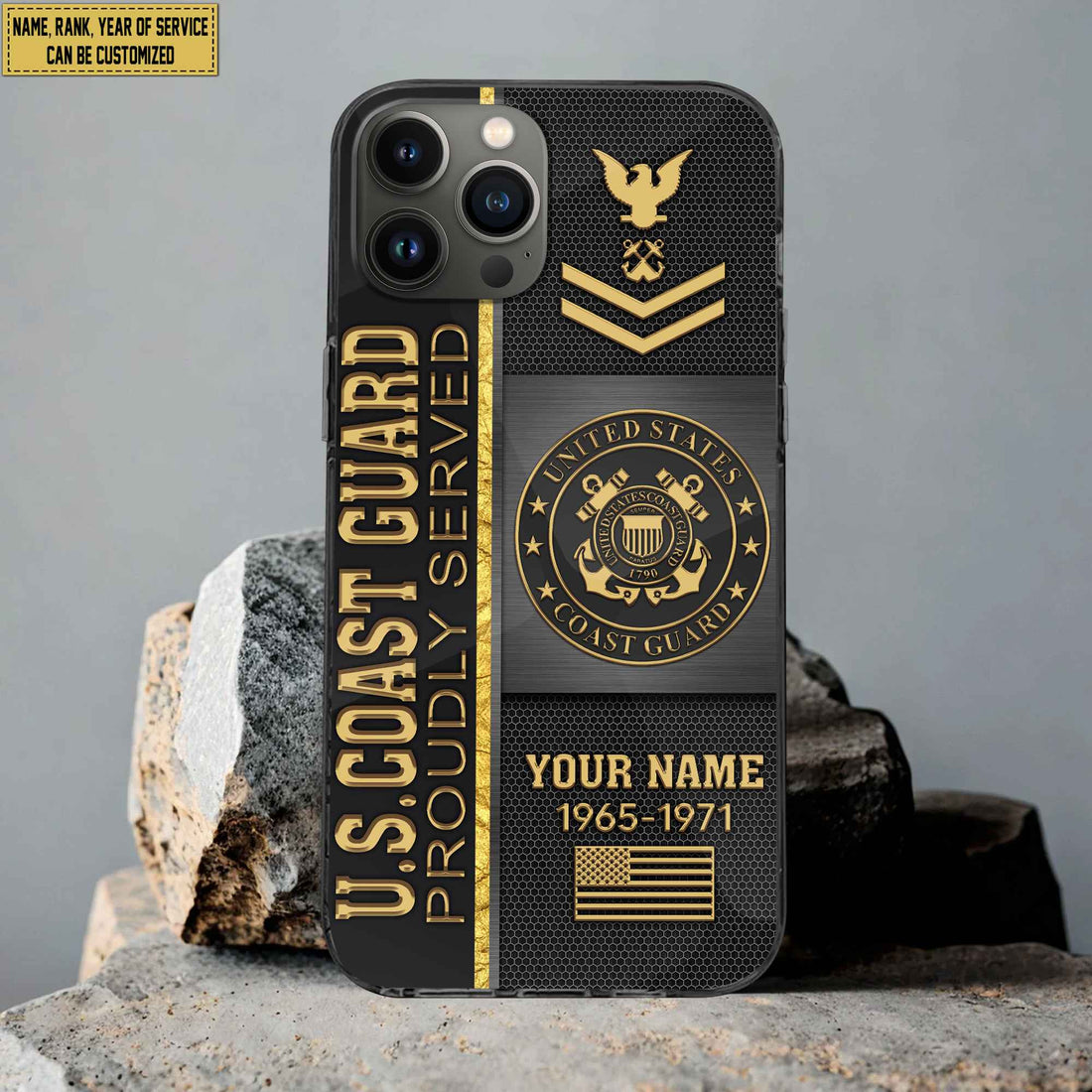 USCG Phone Case, Gifts For Coast Guard Veteran, Gifts For Veterans Day, Father's Day VPVC501105