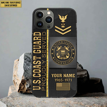 USCG Phone Case, Gifts For Coast Guard Veteran, Gifts For Veterans Day, Father's Day VPVC501105