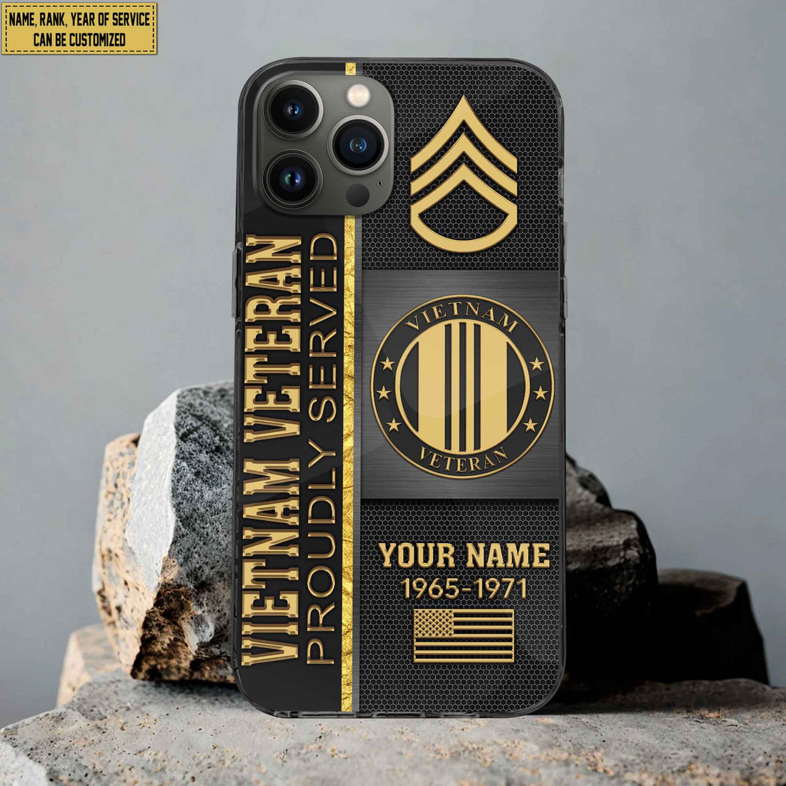 Vietnam Veteran Phone Case, Gifts For Vietnam Veteran, Gifts For Veterans Day, Father's Day VPVC501106