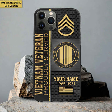 Vietnam Veteran Phone Case, Gifts For Vietnam Veteran, Gifts For Veterans Day, Father's Day VPVC501106